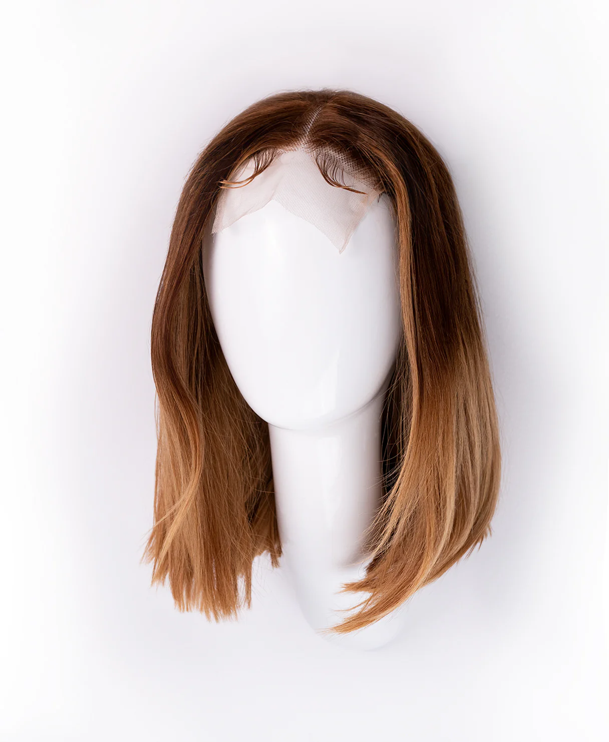 long bob human wig - 10" rooted blonde. - Image 5
