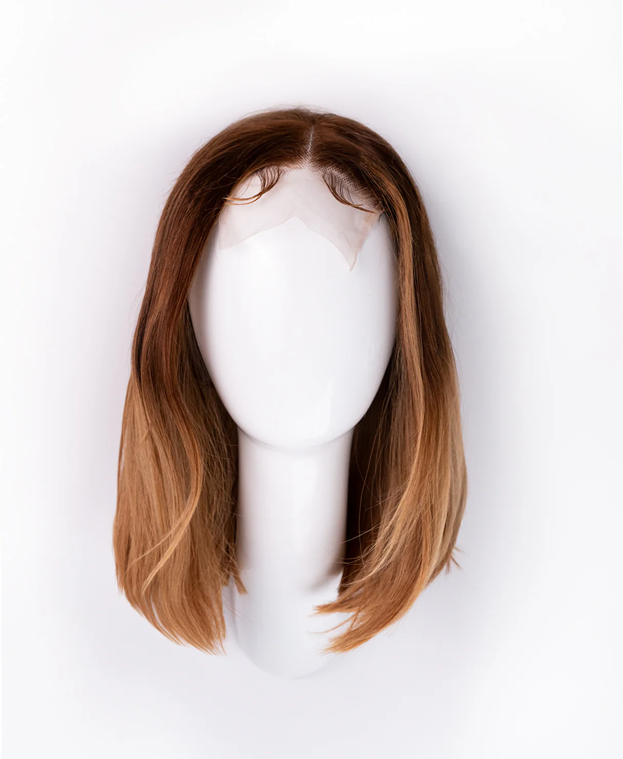 long bob human wig - 10" rooted blonde. - Image 6