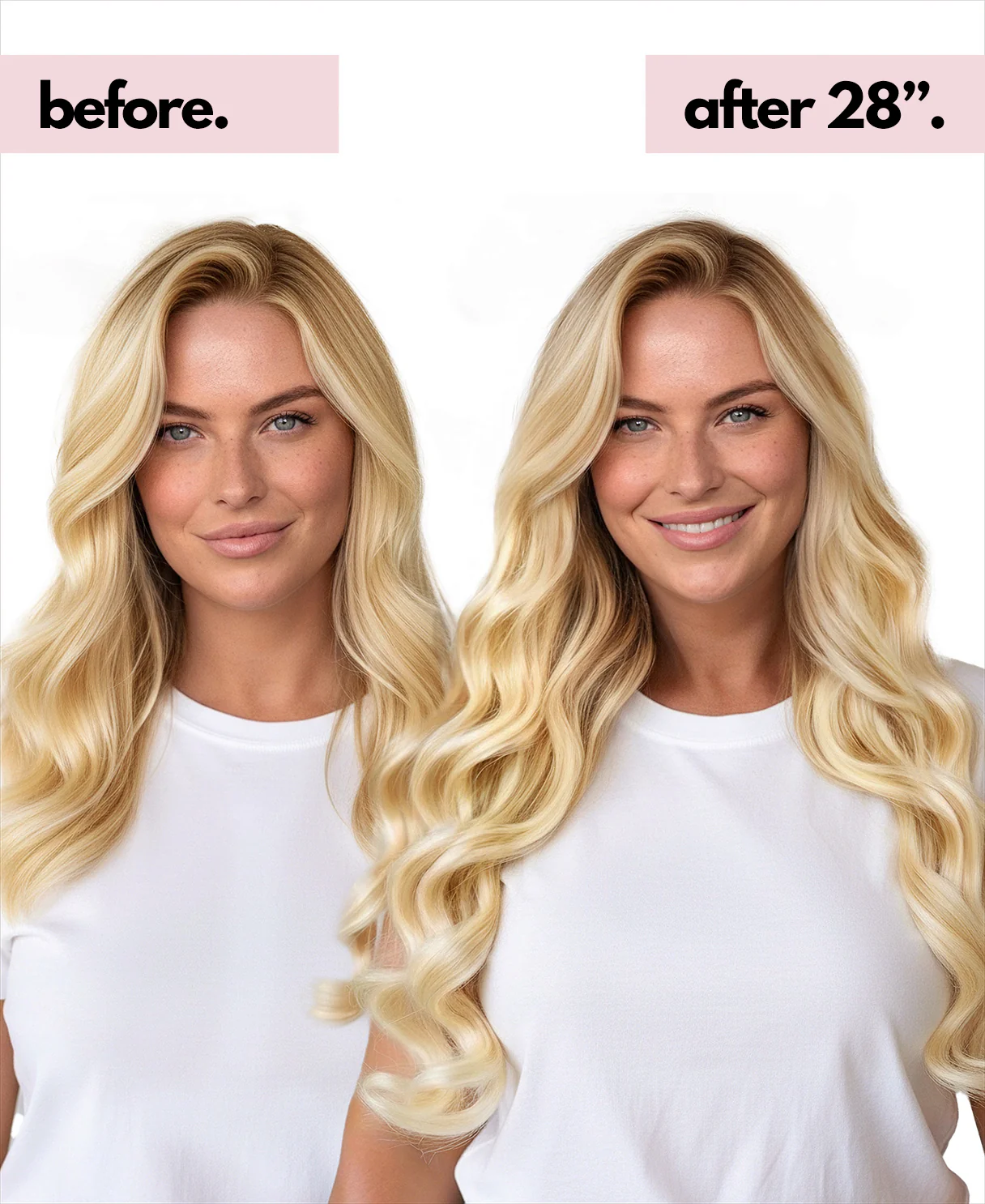 clip-in hair extensions golden highlights. - Image 4