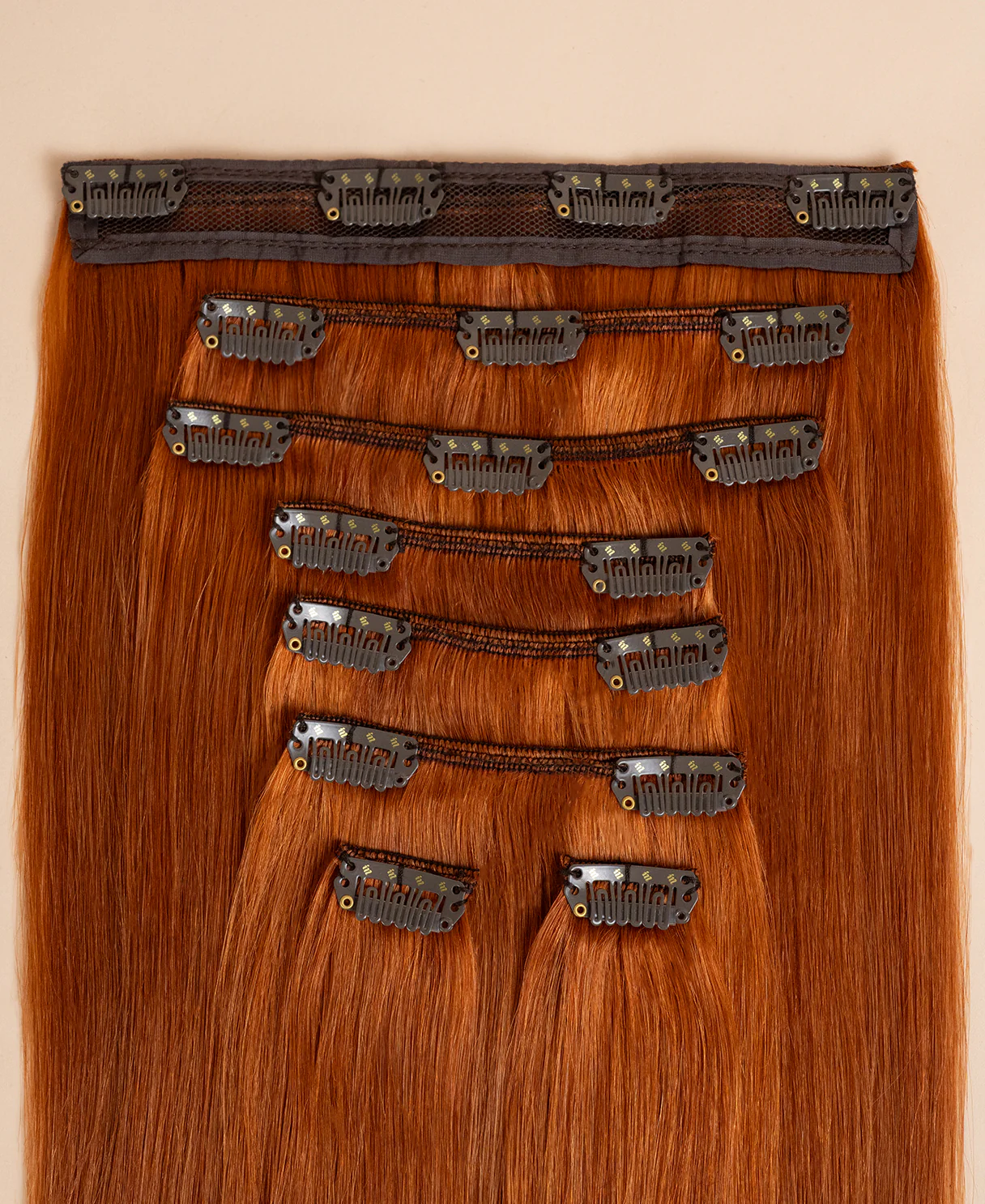 clip-in hair extensions copper. - Image 3