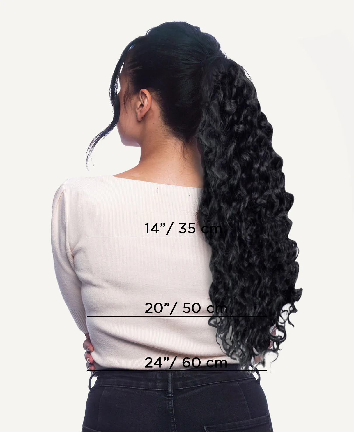 ponytail - curly(3a) ash brown balayage. - Image 5
