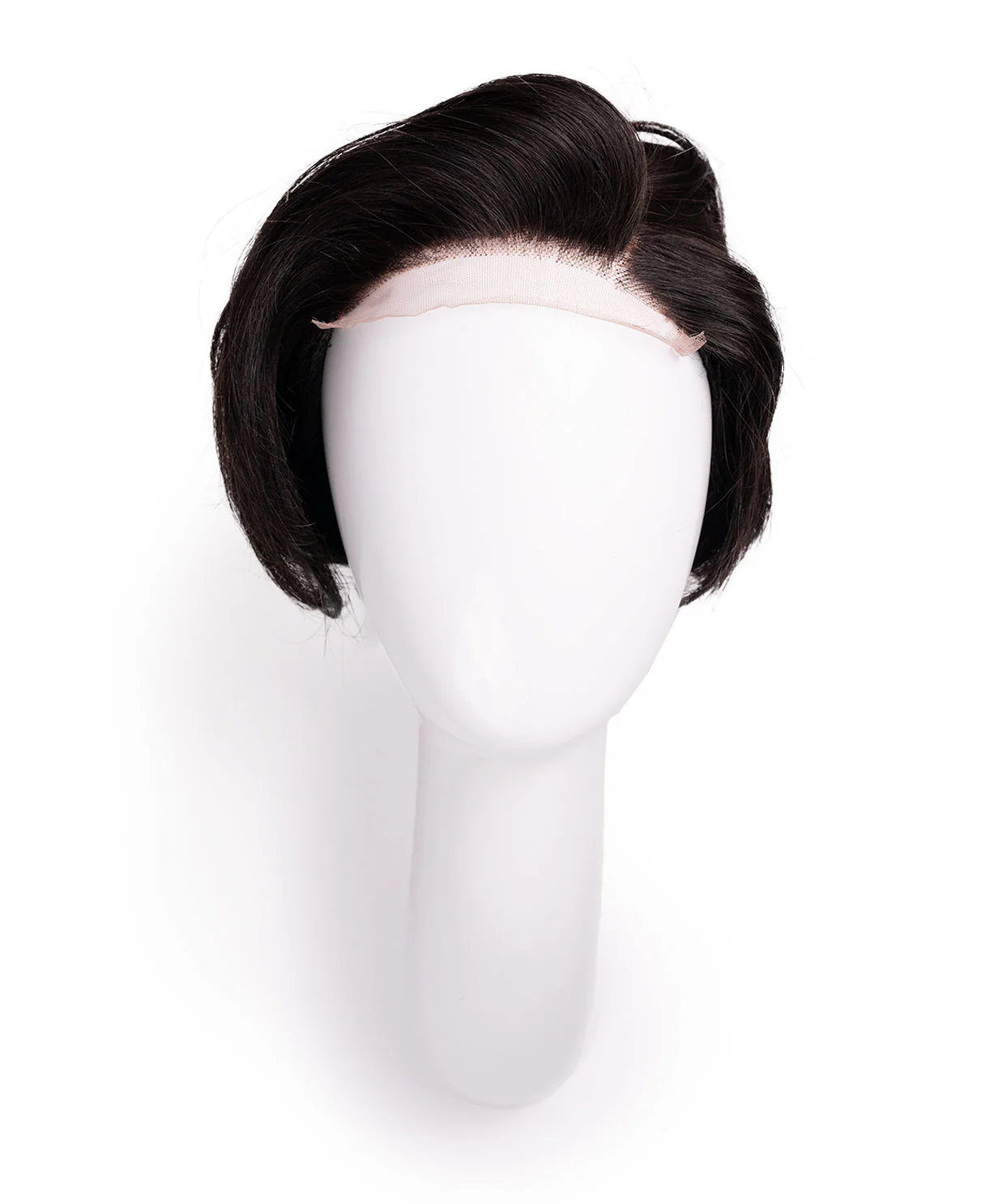 4x4 side bang lace front wig - 6" dark brown. - Image 6