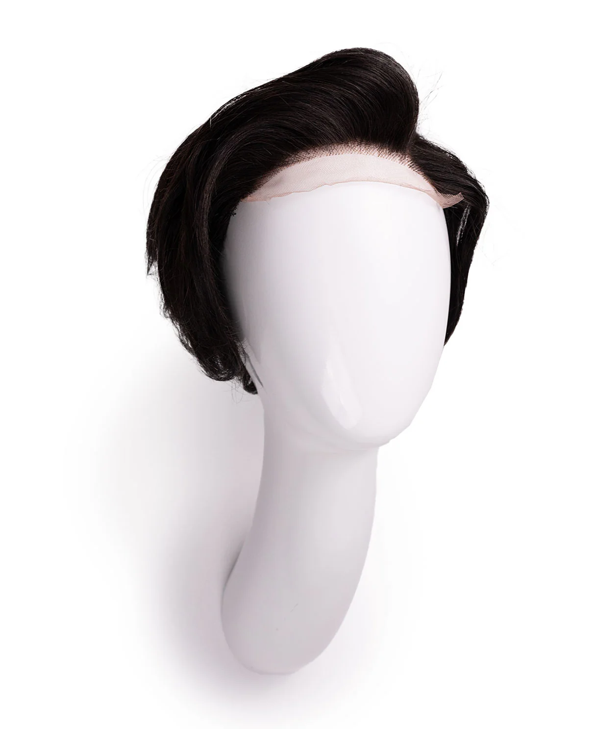 4x4 side bang lace front wig - 6" dark brown. - Image 7