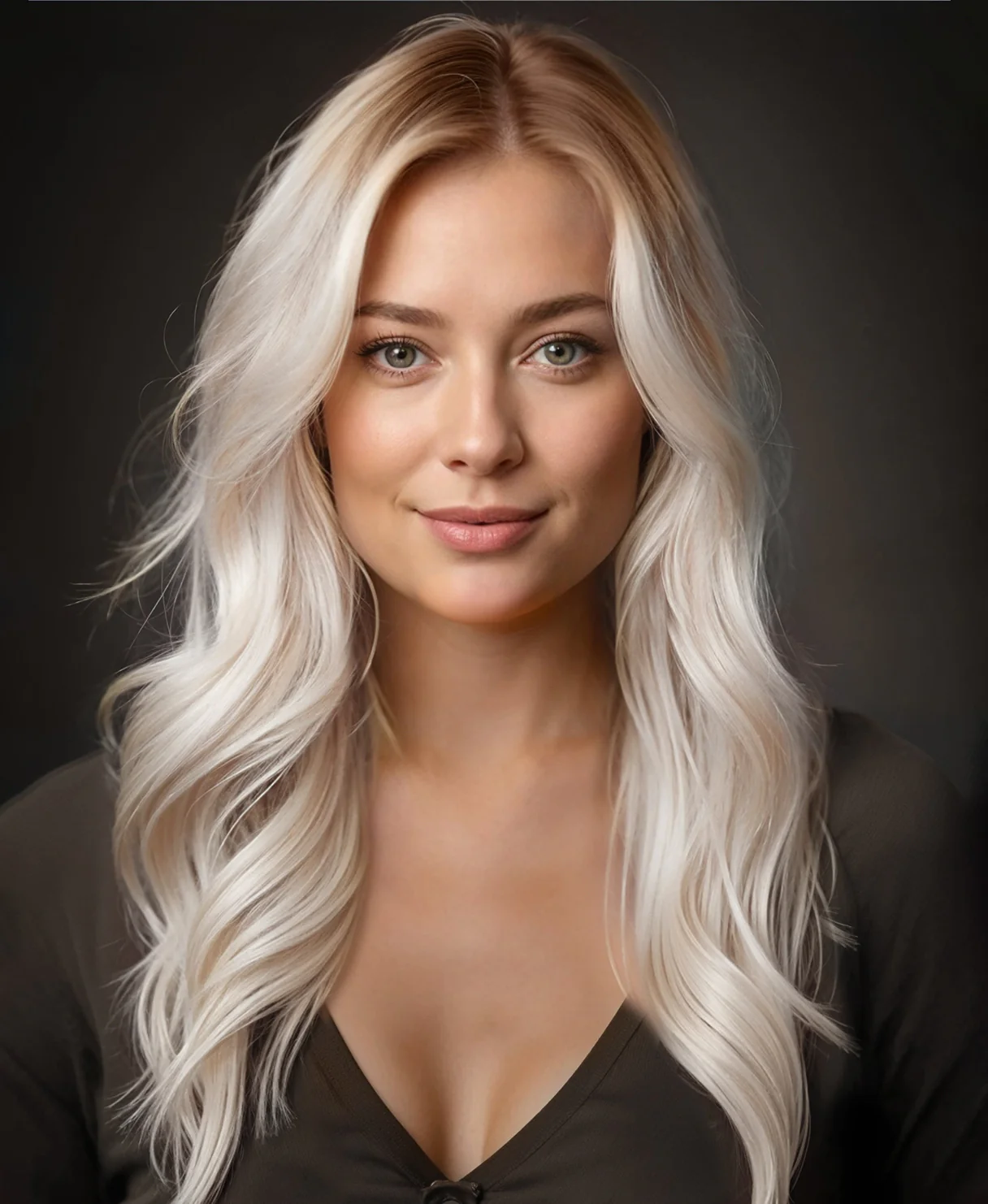 tape-in hair extensions shadow root white blonde. - Image 6