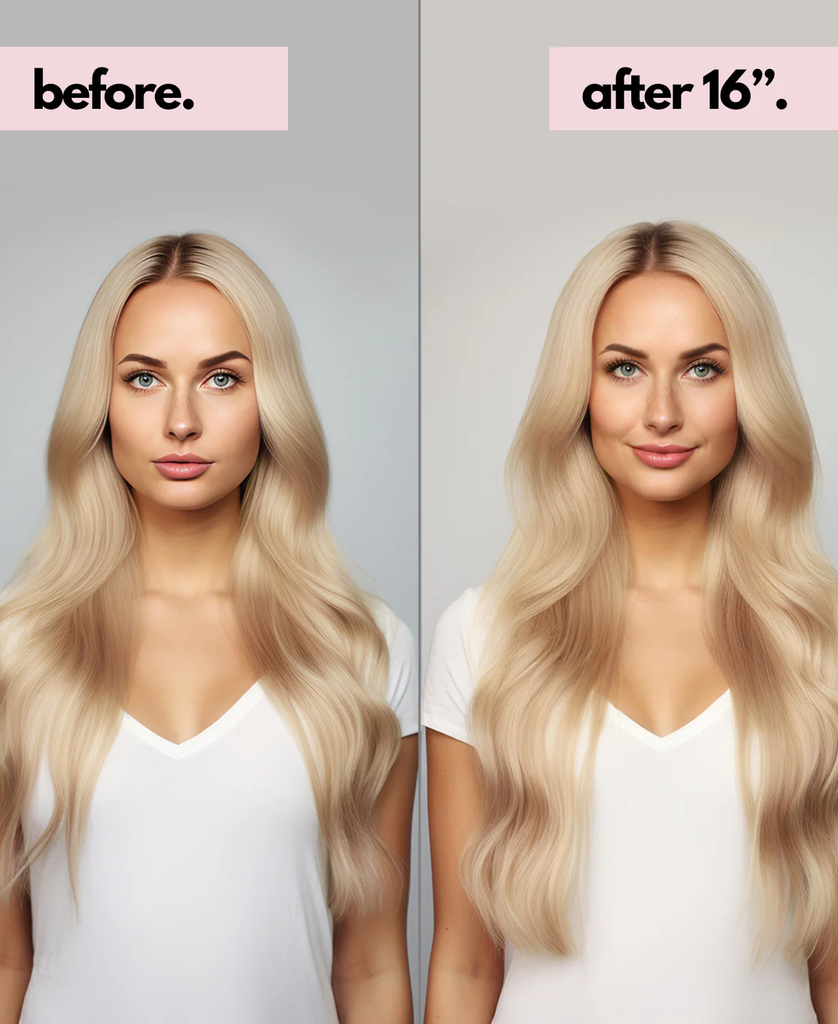 tape-in hair extensions champagne blonde. - Image 4