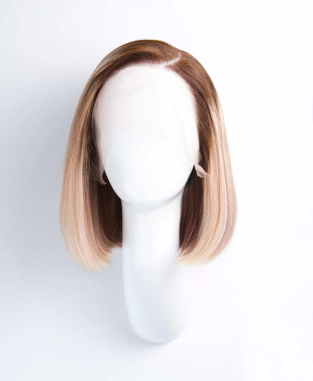 bob human wig - 10” rooted ash blonde. - Image 3