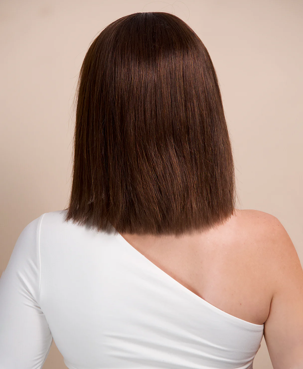 bob wig with fringe - 10" chocolate brown. - Image 6