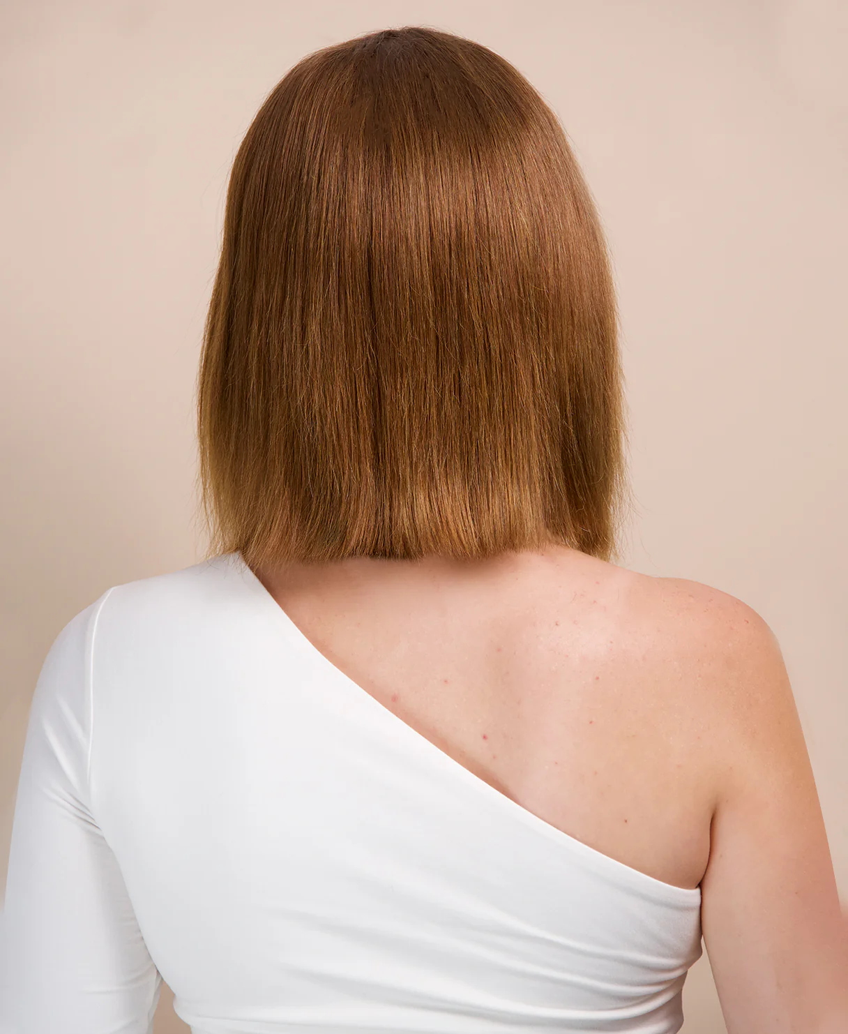 bob wig with fringe - 10" light brown. - Image 4