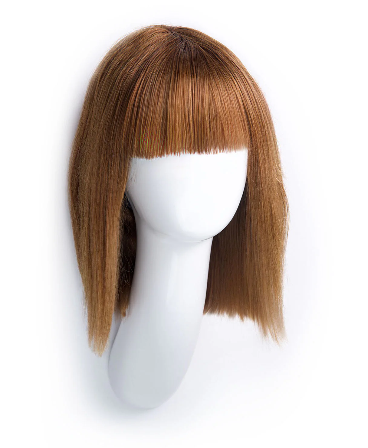 bob wig with fringe - 10" light brown. - Image 5