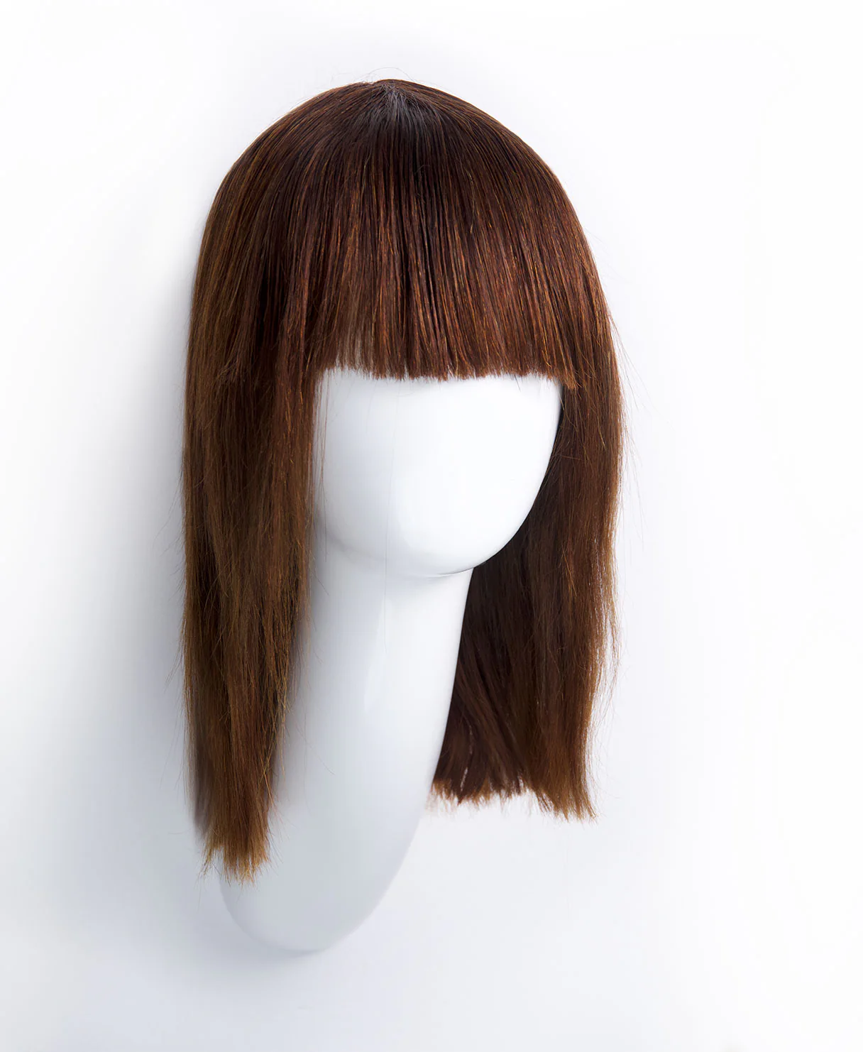 bob wig with fringe - 10" medium brown. - Image 6