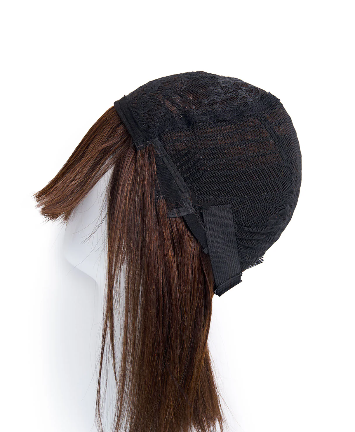 bob wig with fringe - 10" medium brown. - Image 7