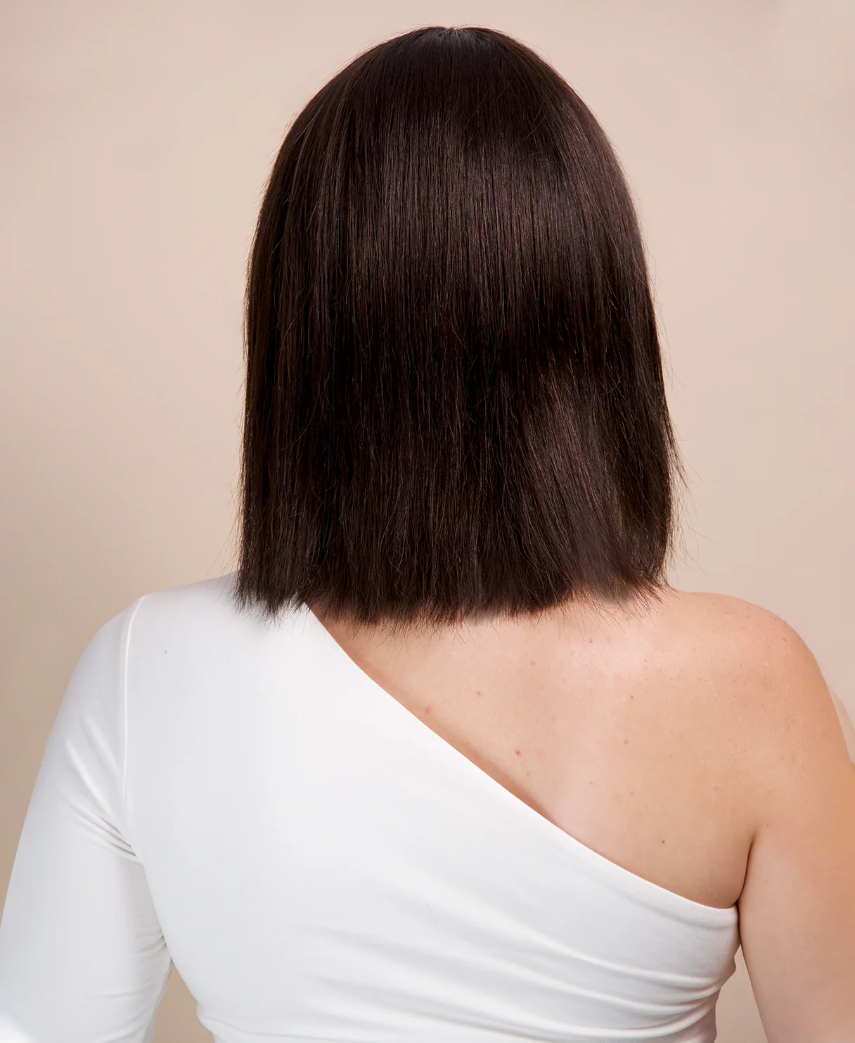 bob wig with fringe - 10" natural black. - Image 4