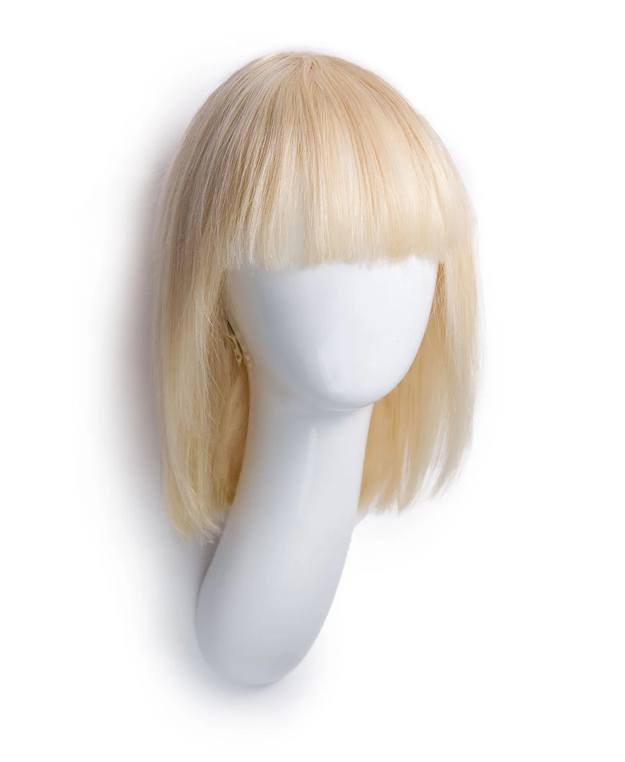 bob wig with fringe - 10" platinum blonde. - Image 6