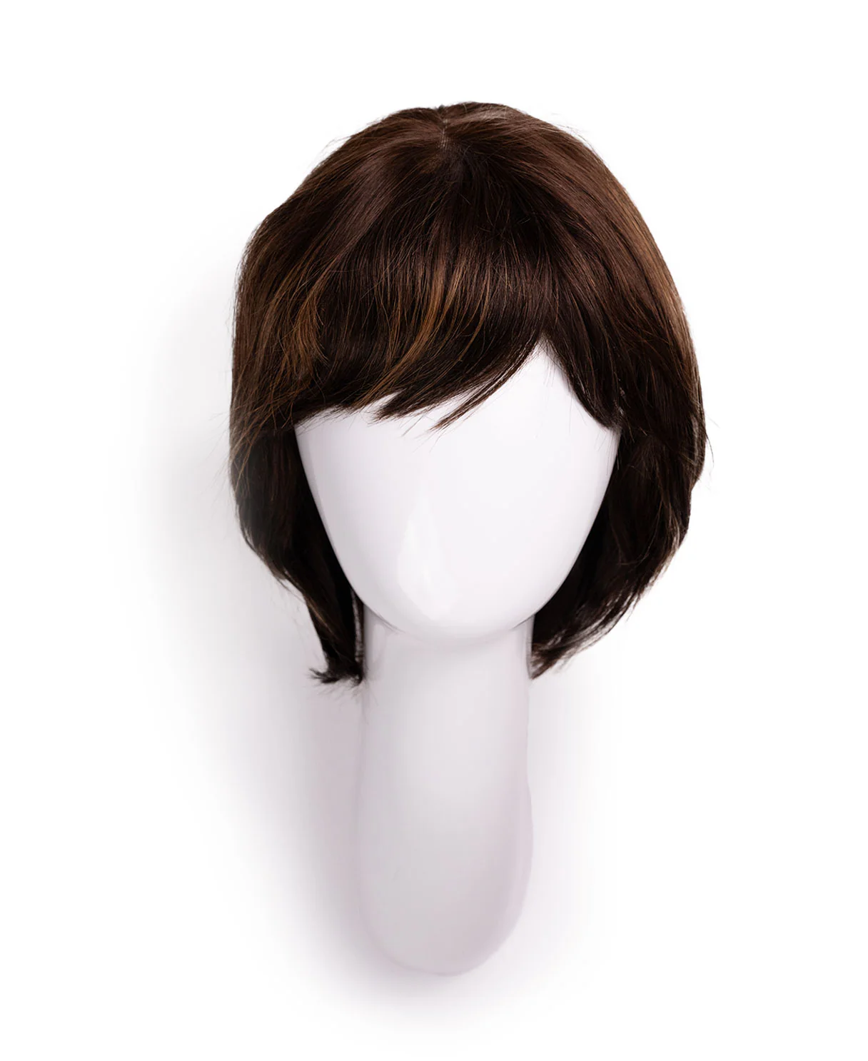 bob with side bangs - 10" brown highlights. - Image 7