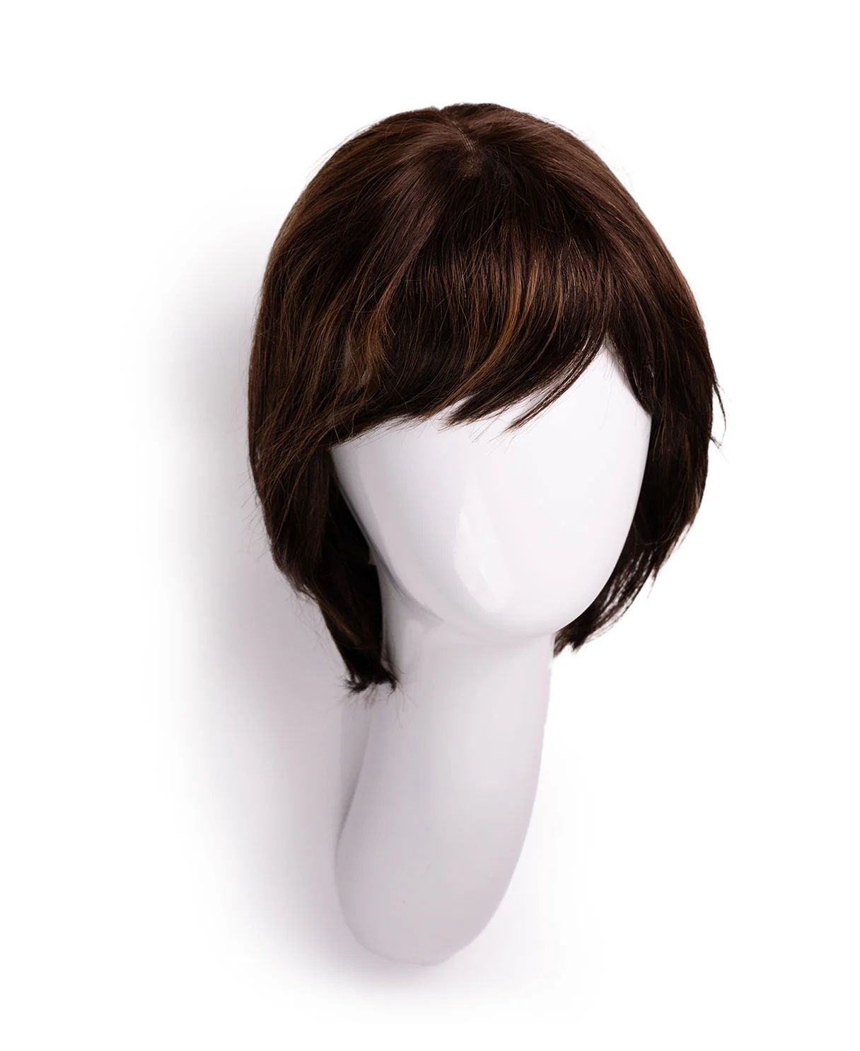 bob with side bangs - 10" brown highlights. - Image 8