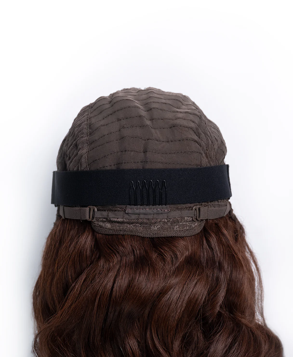 bouncy curls human wig - 16" medium brown. - Image 8