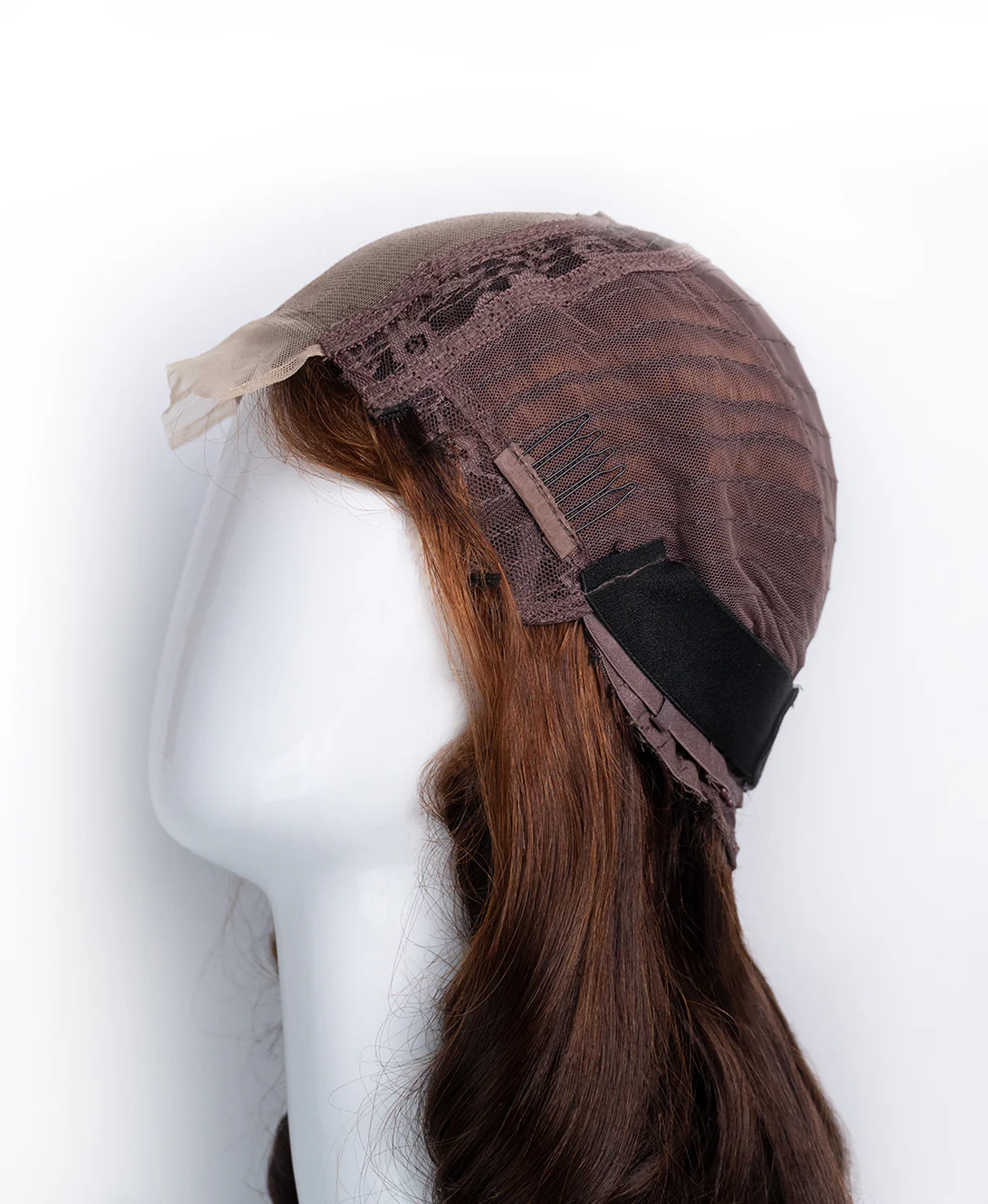 bouncy curls human wig - 18" brown ombre. - Image 9