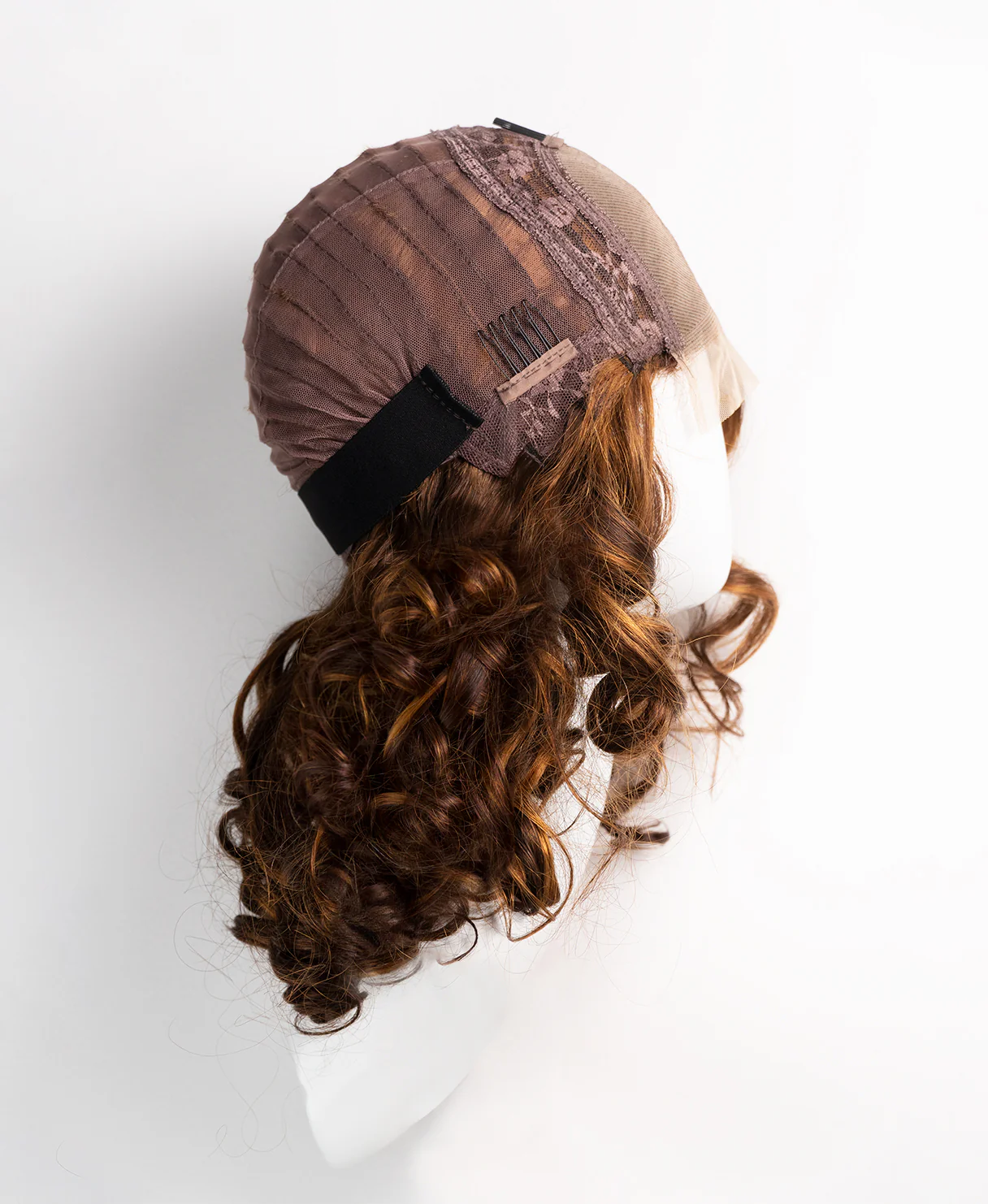curly human wig - 14” caramel balayage. - Image 7