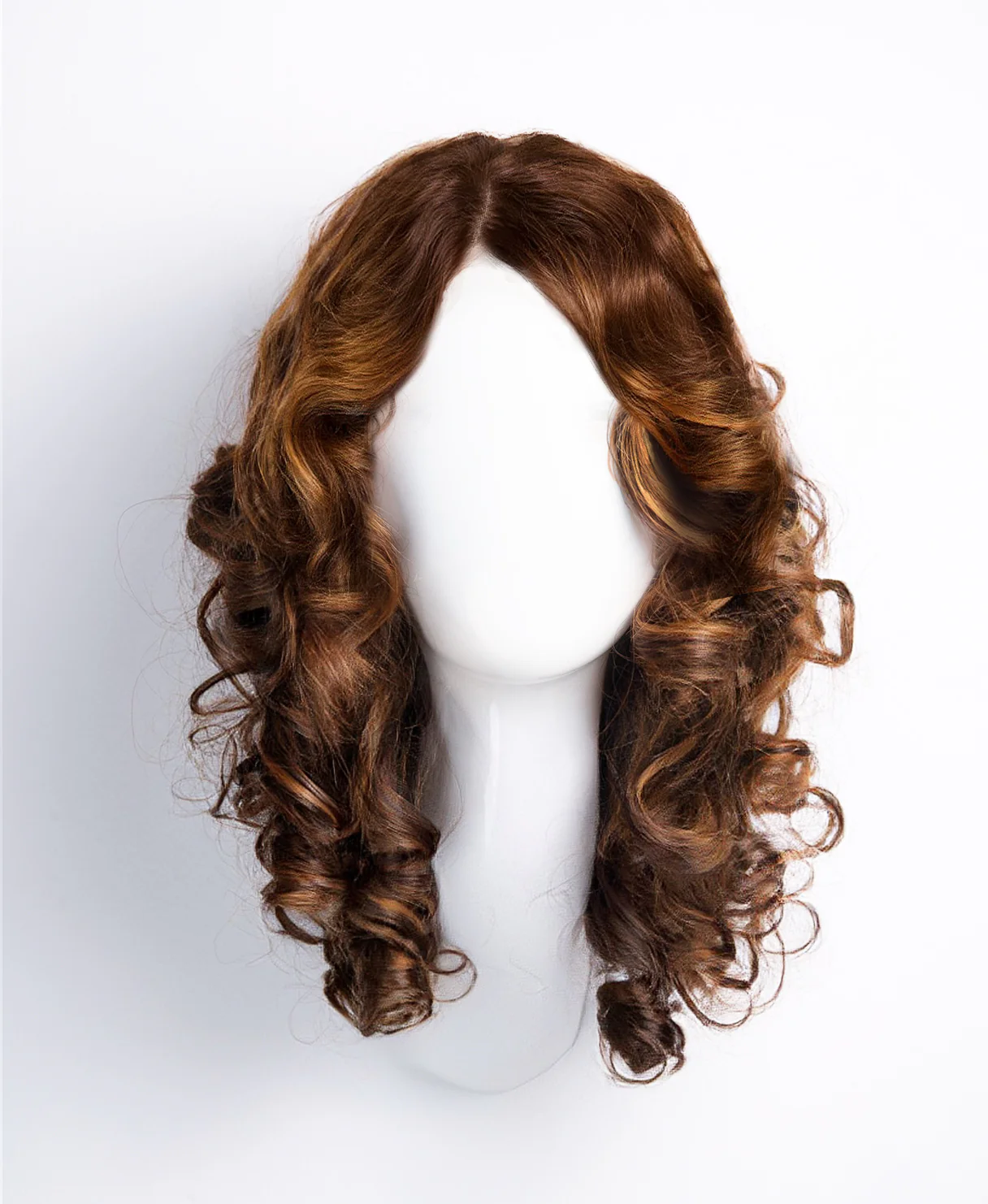 curly human wig - 14” caramel balayage. - Image 8