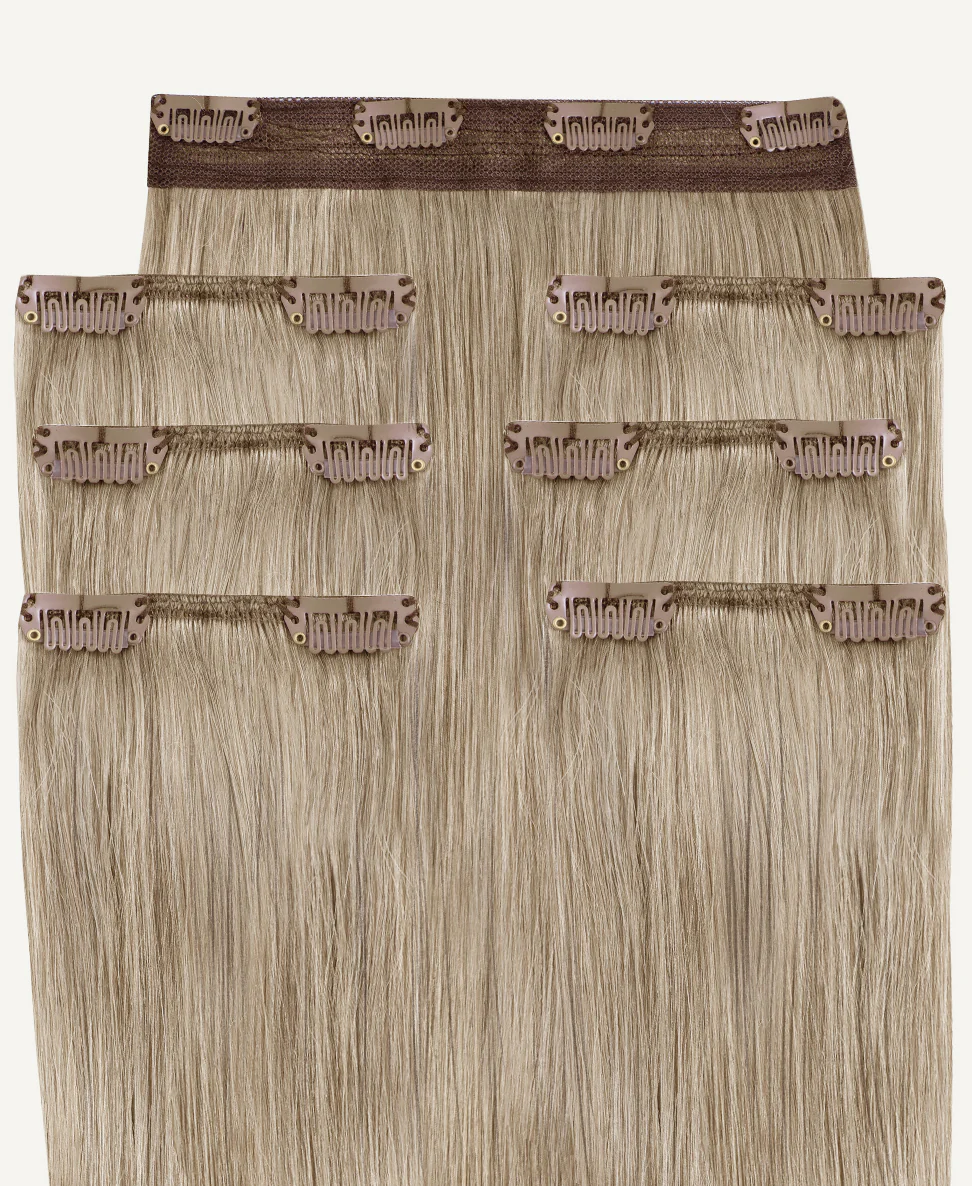 clip-in hair extensions ash blonde. - Image 3