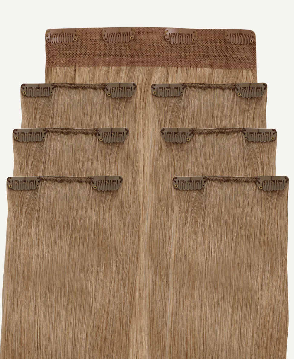 clip-in hair extensions medium blonde. - Image 3