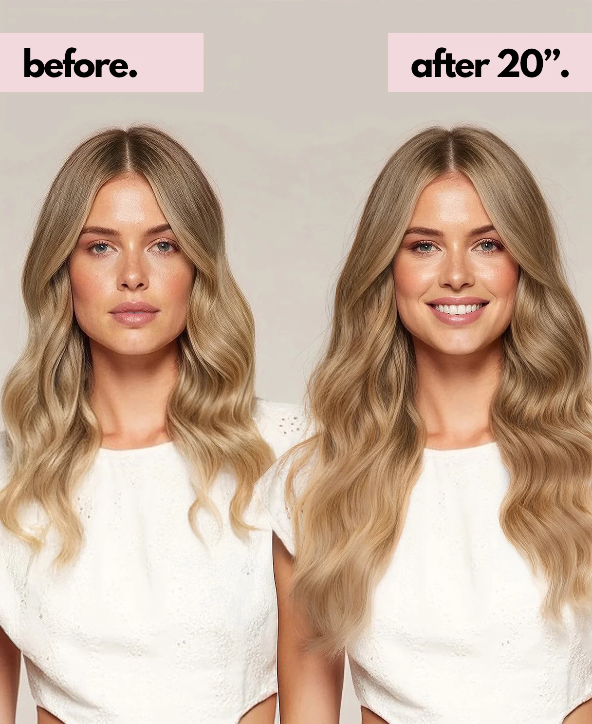 clip-in hair extensions medium blonde. - Image 4