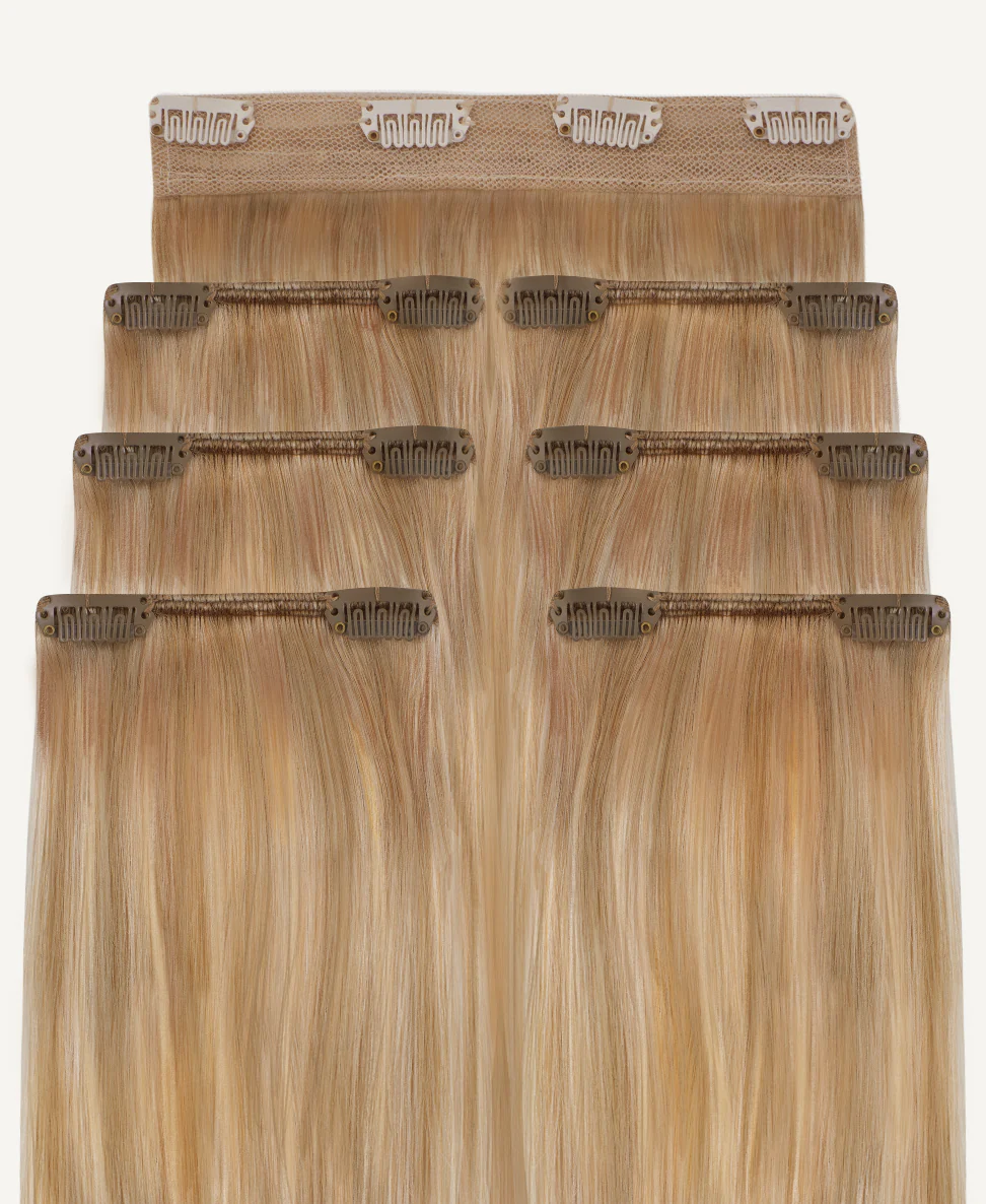 clip-in hair extensions blonde balayage. - Image 3