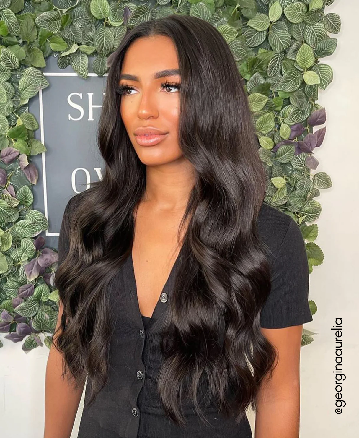 clip-in hair extensions dark brown. - Image 9
