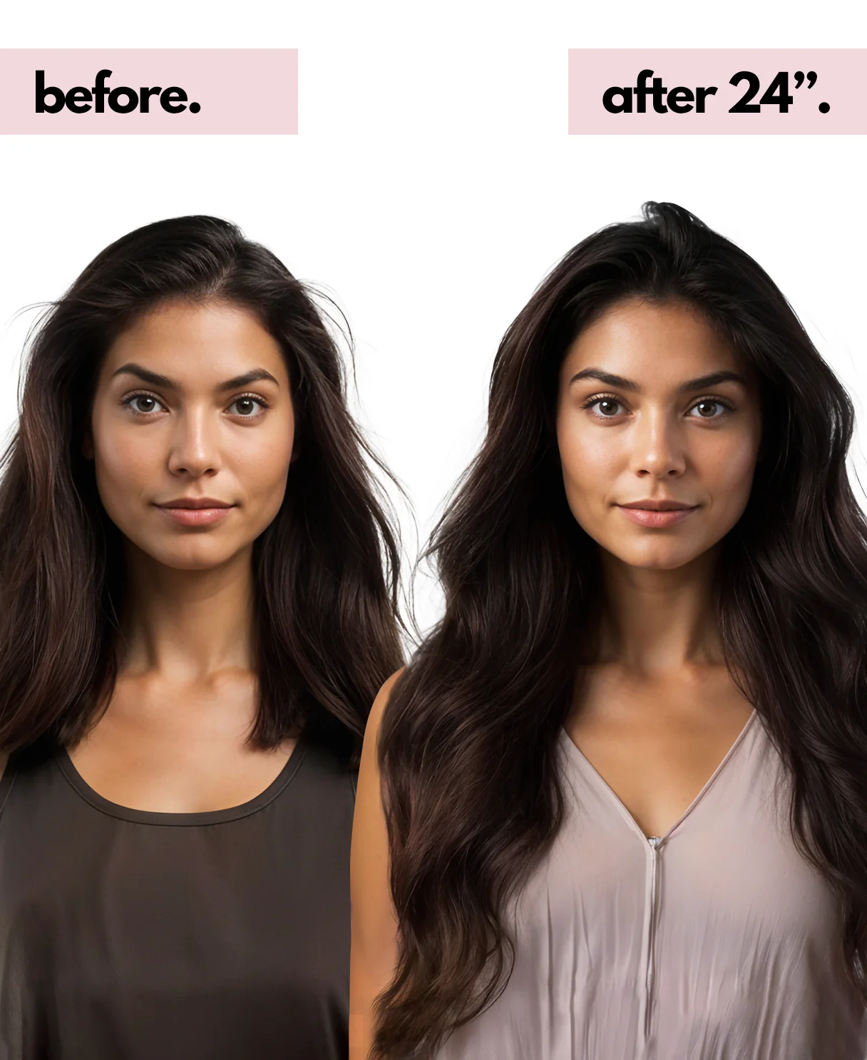 clip-in hair extensions chocolate brown. - Image 4