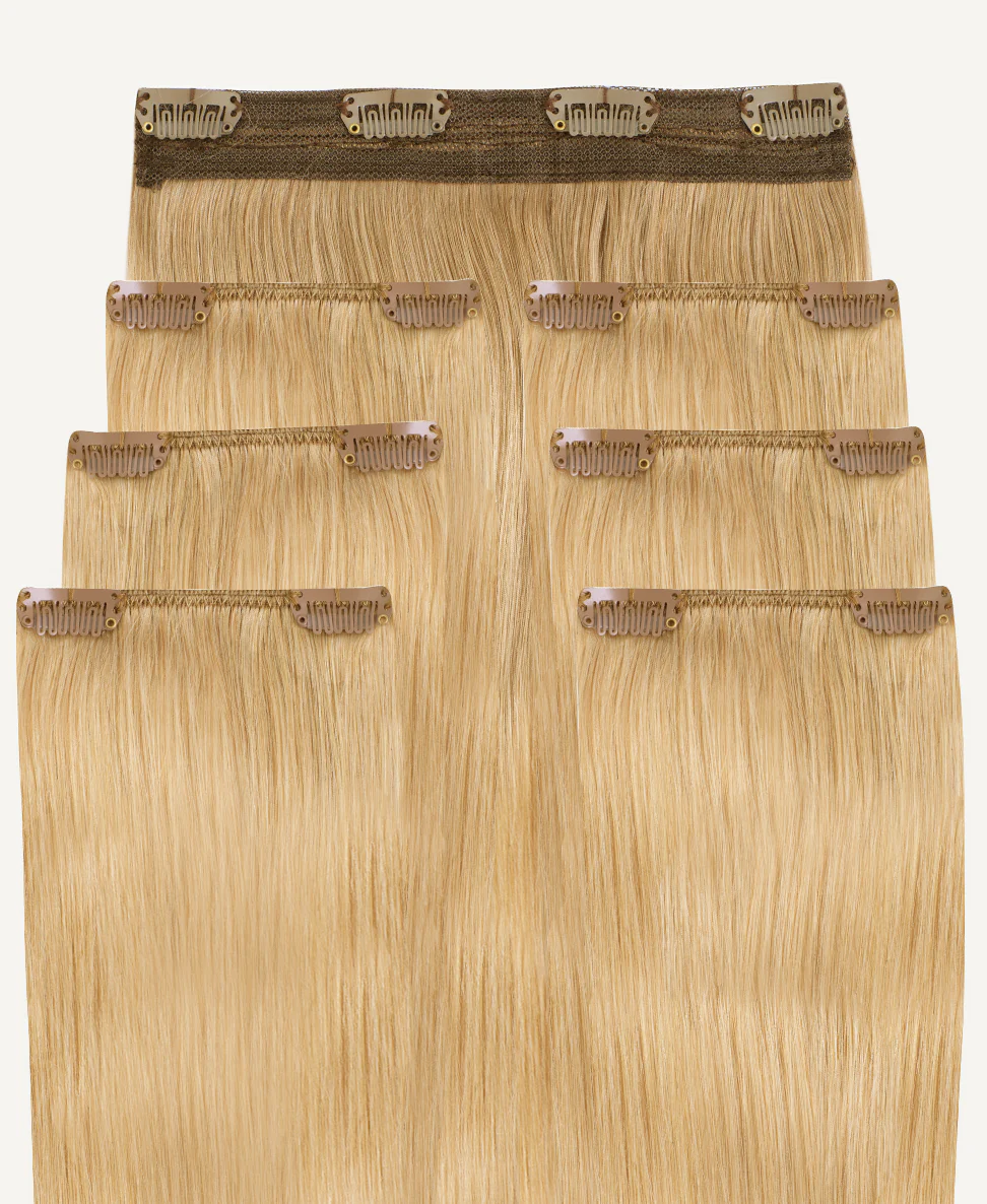 clip-in hair extensions honey blonde. - Image 3