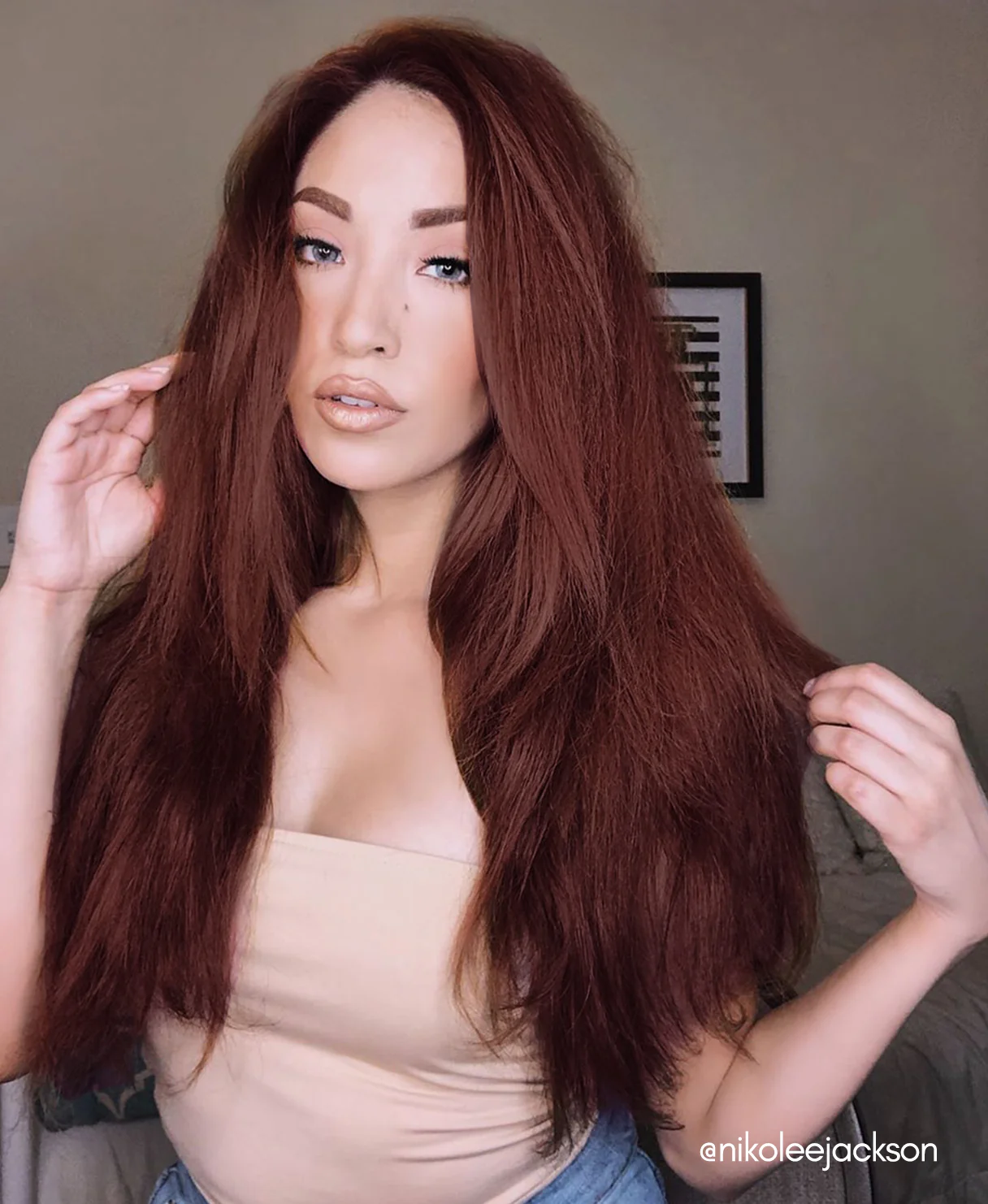 clip-in hair extensions auburn. - Image 9