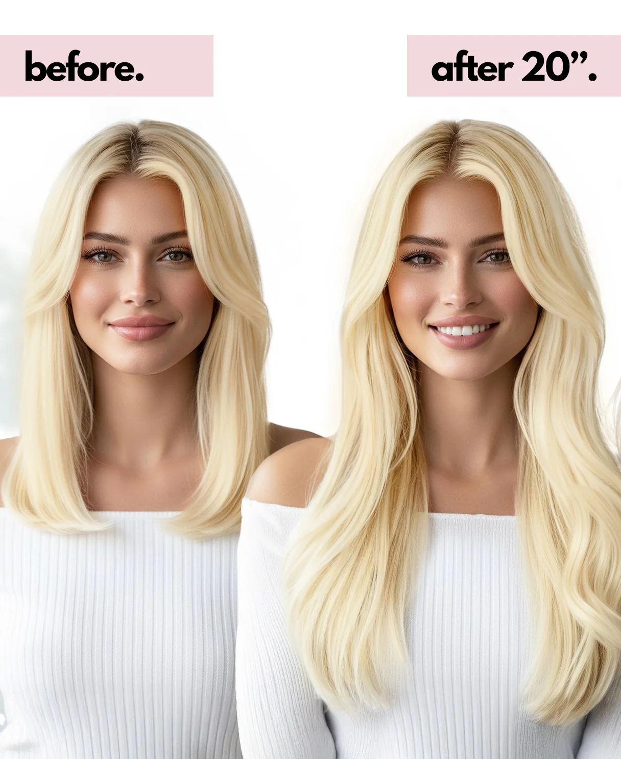 clip-in hair extensions platinum blonde. - Image 12