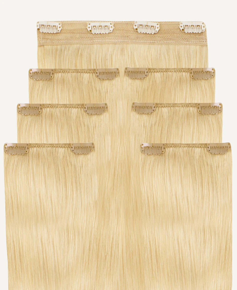 clip-in hair extensions light blonde. - Image 3