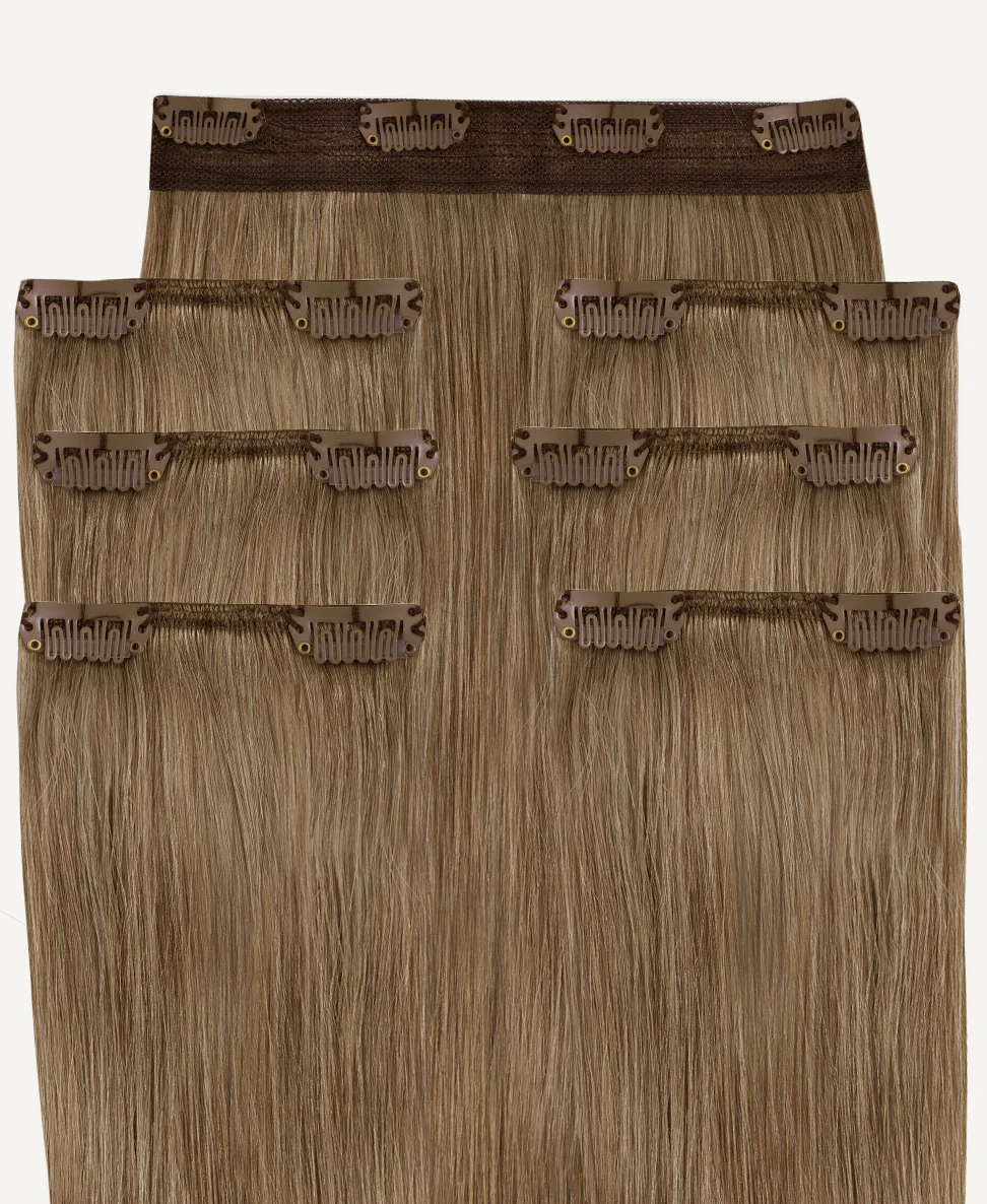 clip-in hair extensions dark blonde. - Image 3