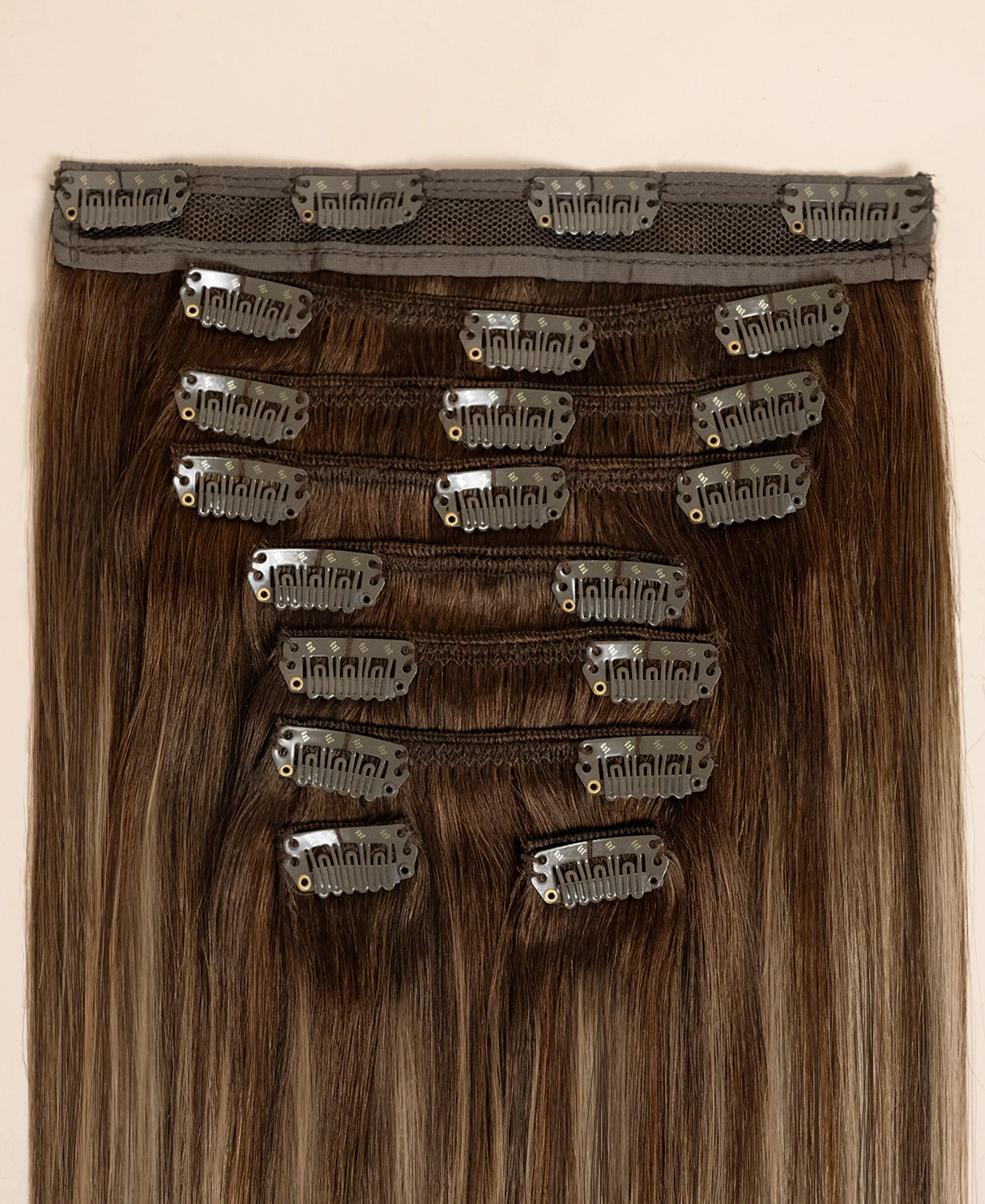clip-in hair extensions brown balayage. - Image 3