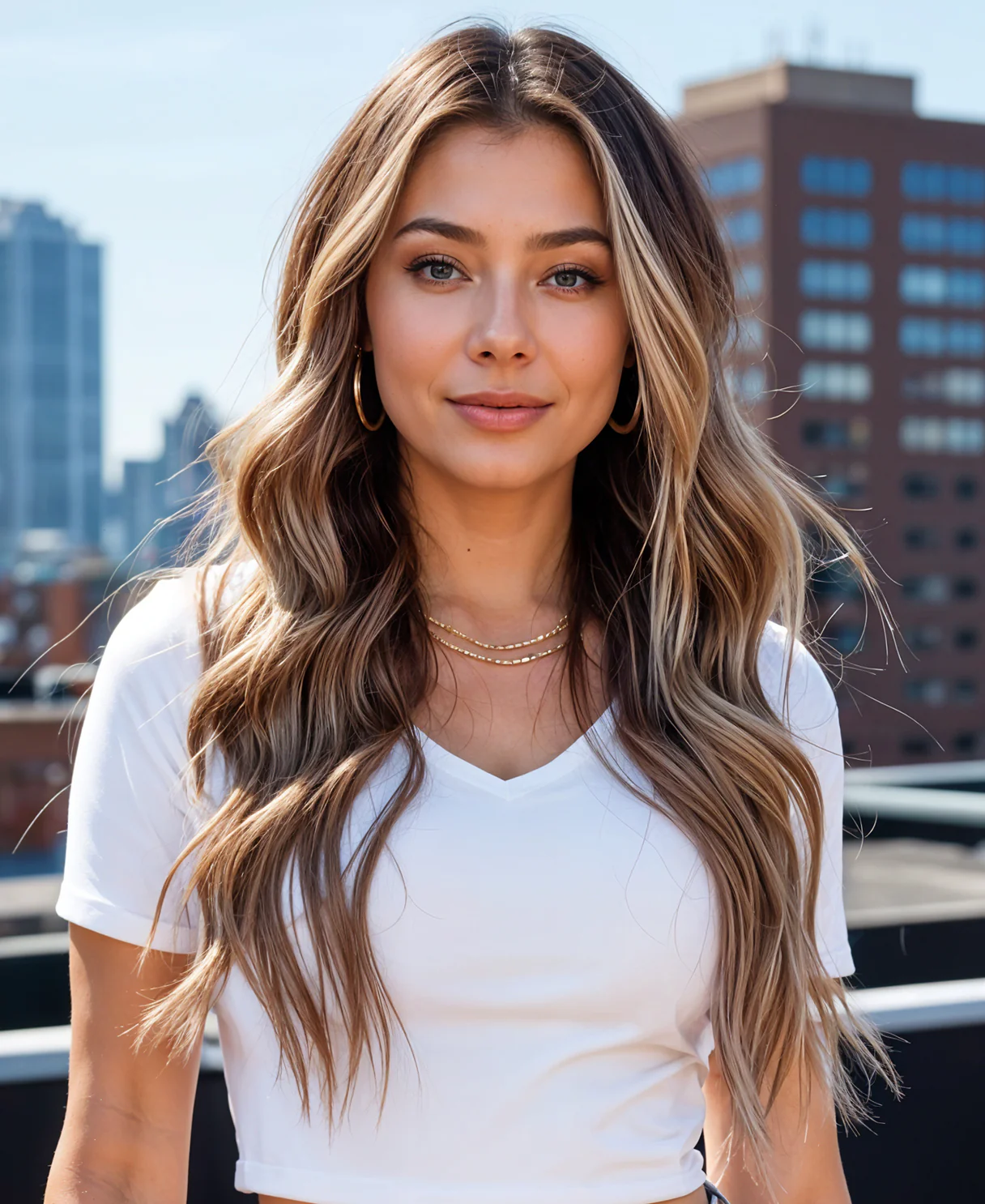 clip-in hair extensions brown balayage. - Image 9