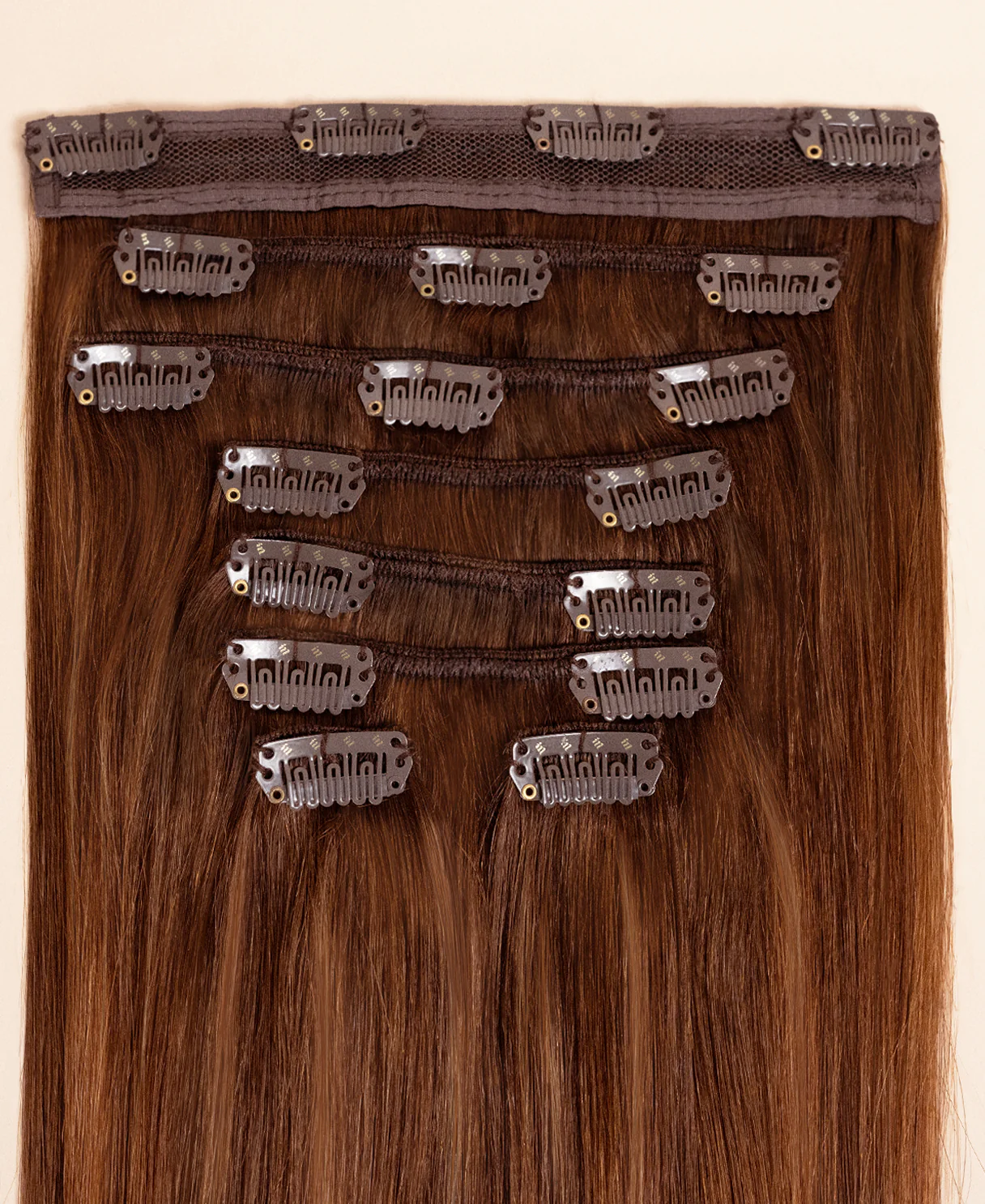 clip-in hair extensions chestnut balayage. - Image 3