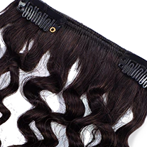 clip-in hair extensions 3C #1b Natural Black - Image 7