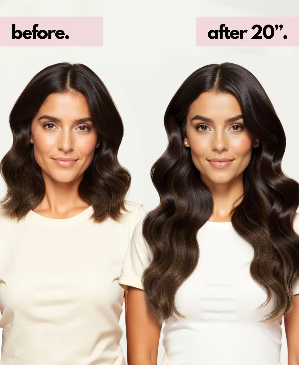 clip-in hair extensions dimensional brown. - Image 4