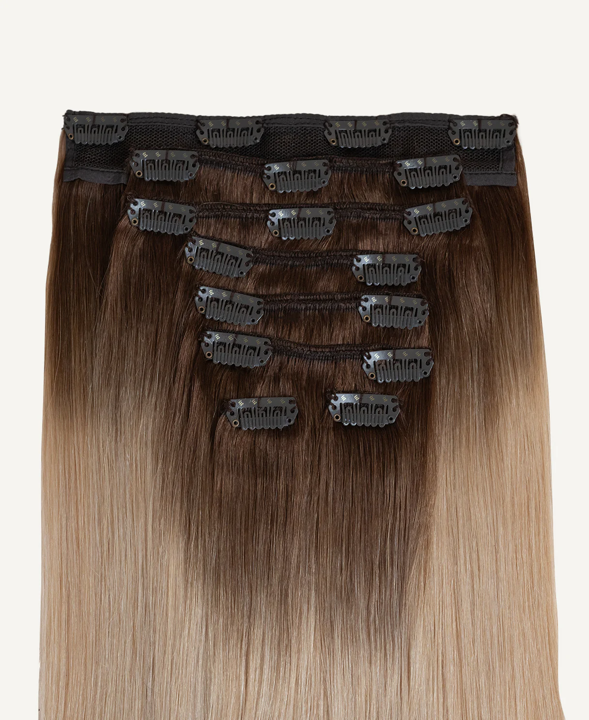 clip-in hair extensions dirty blonde rootmelt. - Image 3