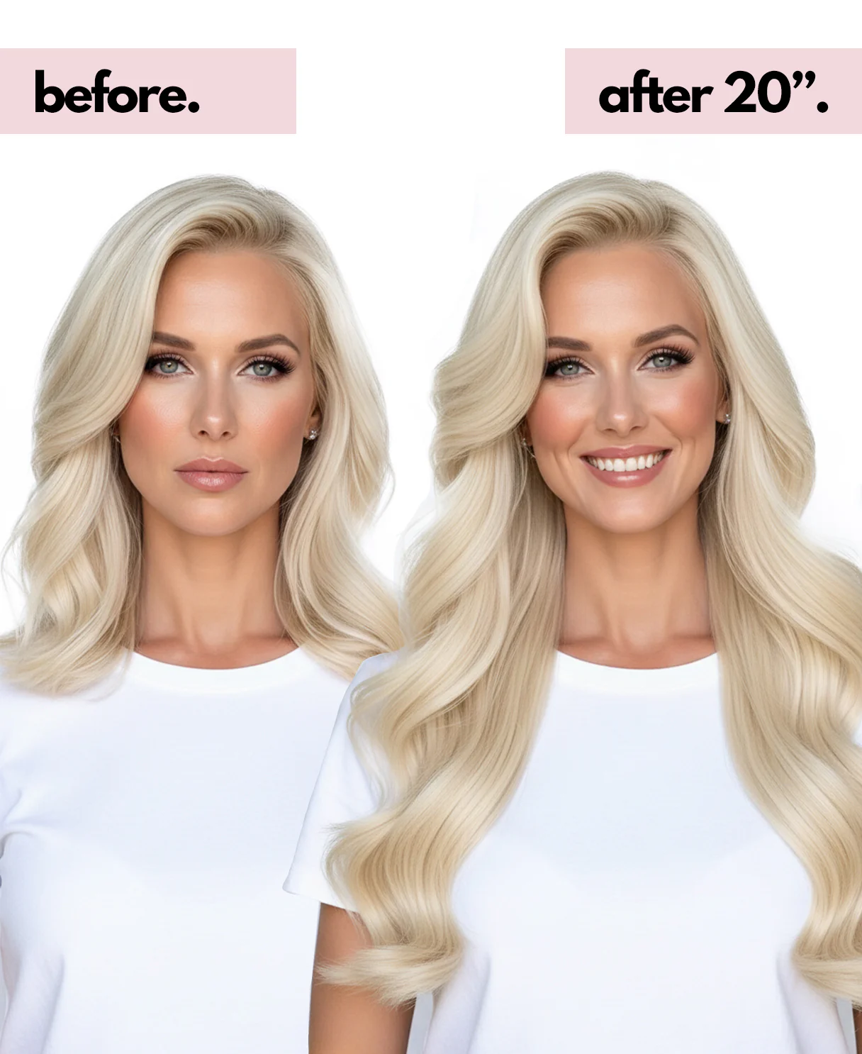 clip-in hair extensions icy blonde. - Image 4