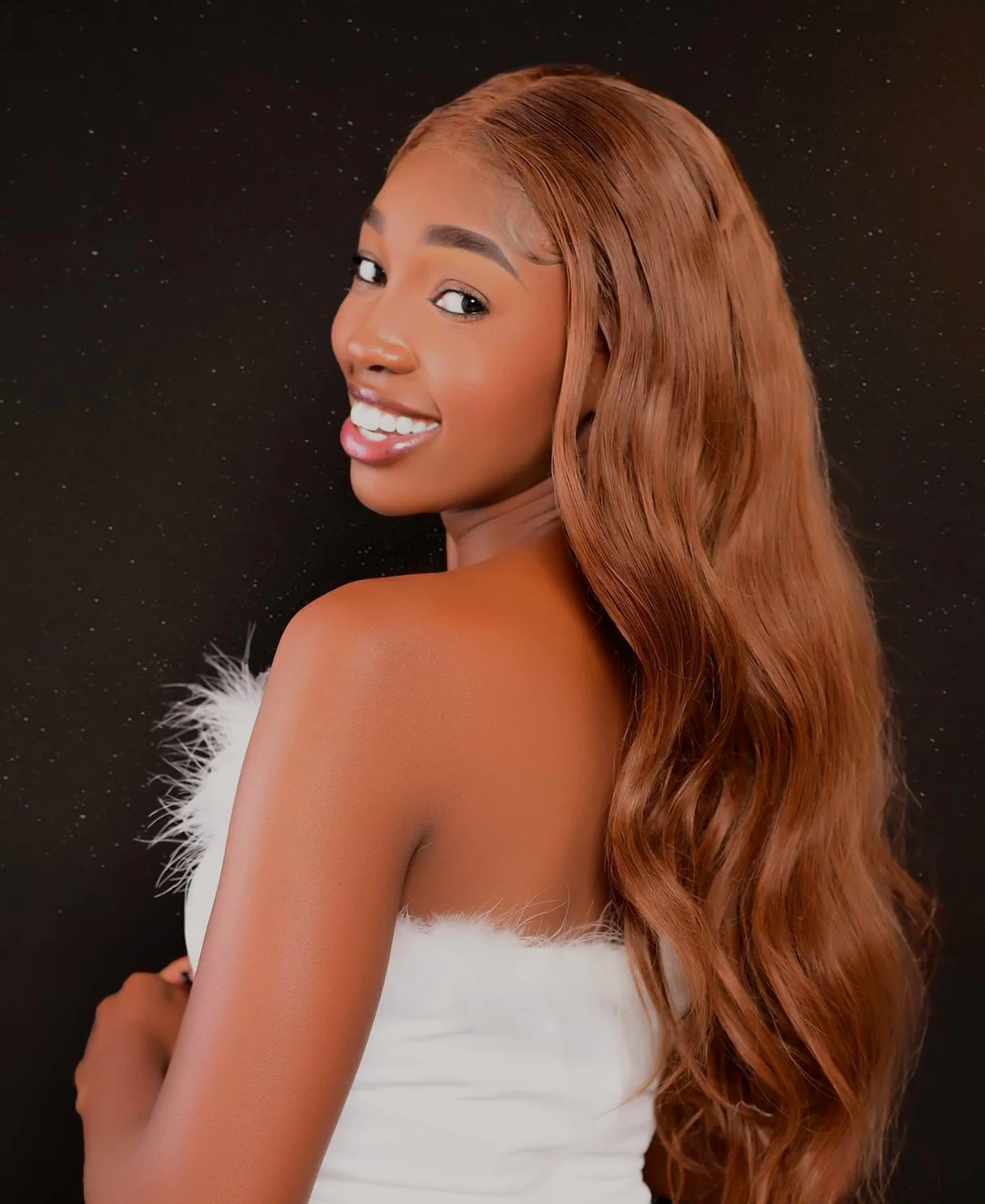 clip-in hair extensions pumpkin spice. - Image 10