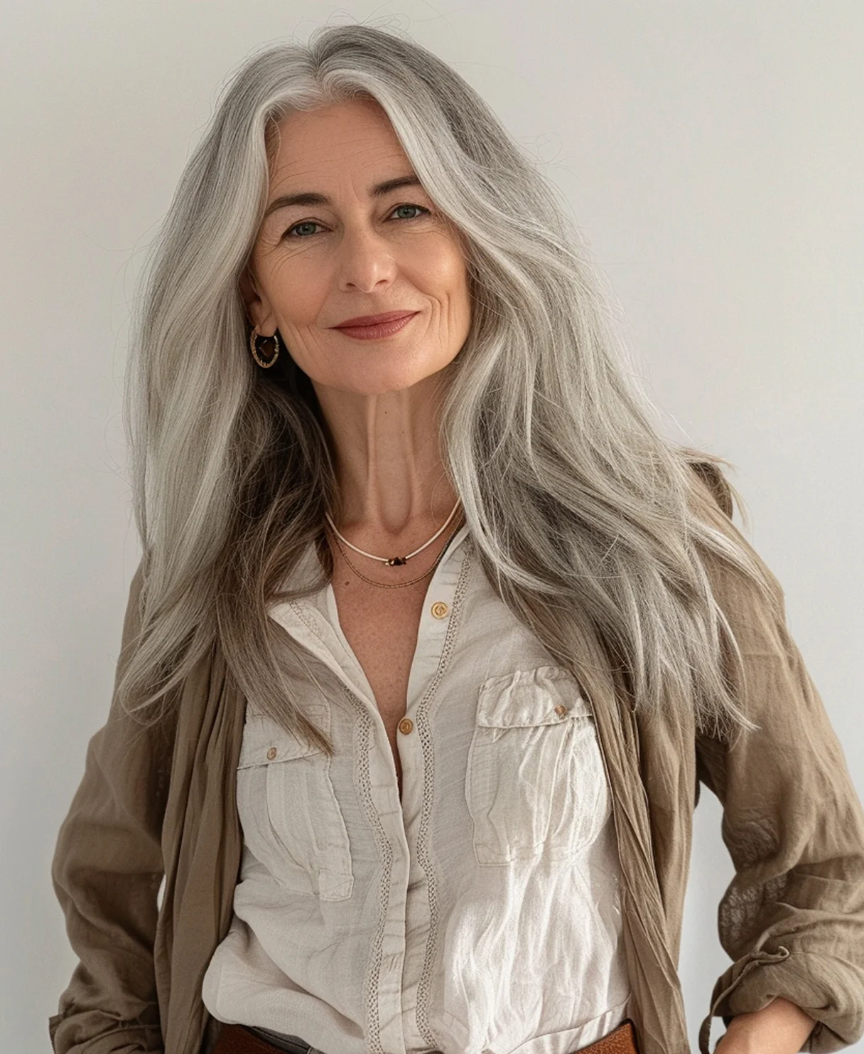 clip-in hair extensions salt & pepper. - Image 10