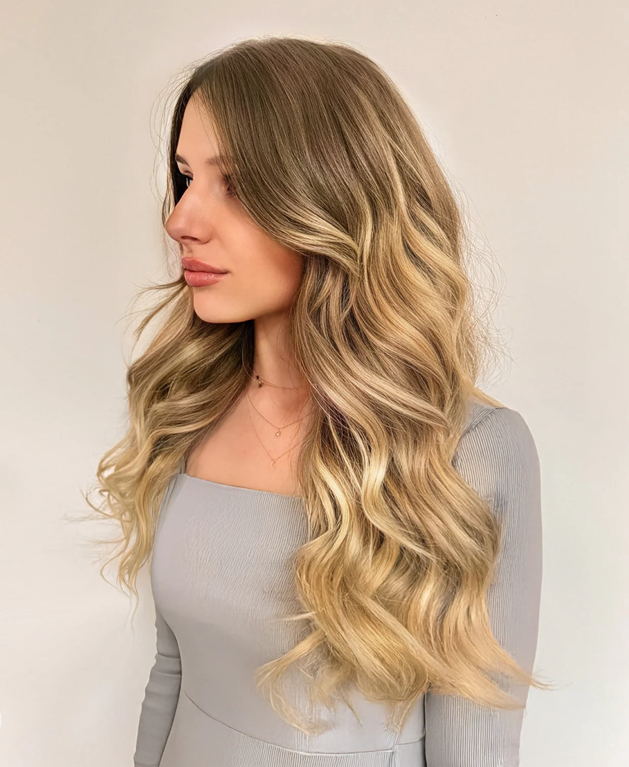 clip-in hair extensions teddy blonde balayage. - Image 10