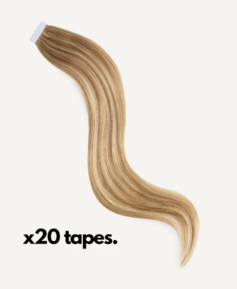 tape-in hair extensions teddy blonde balayage. - Image 3