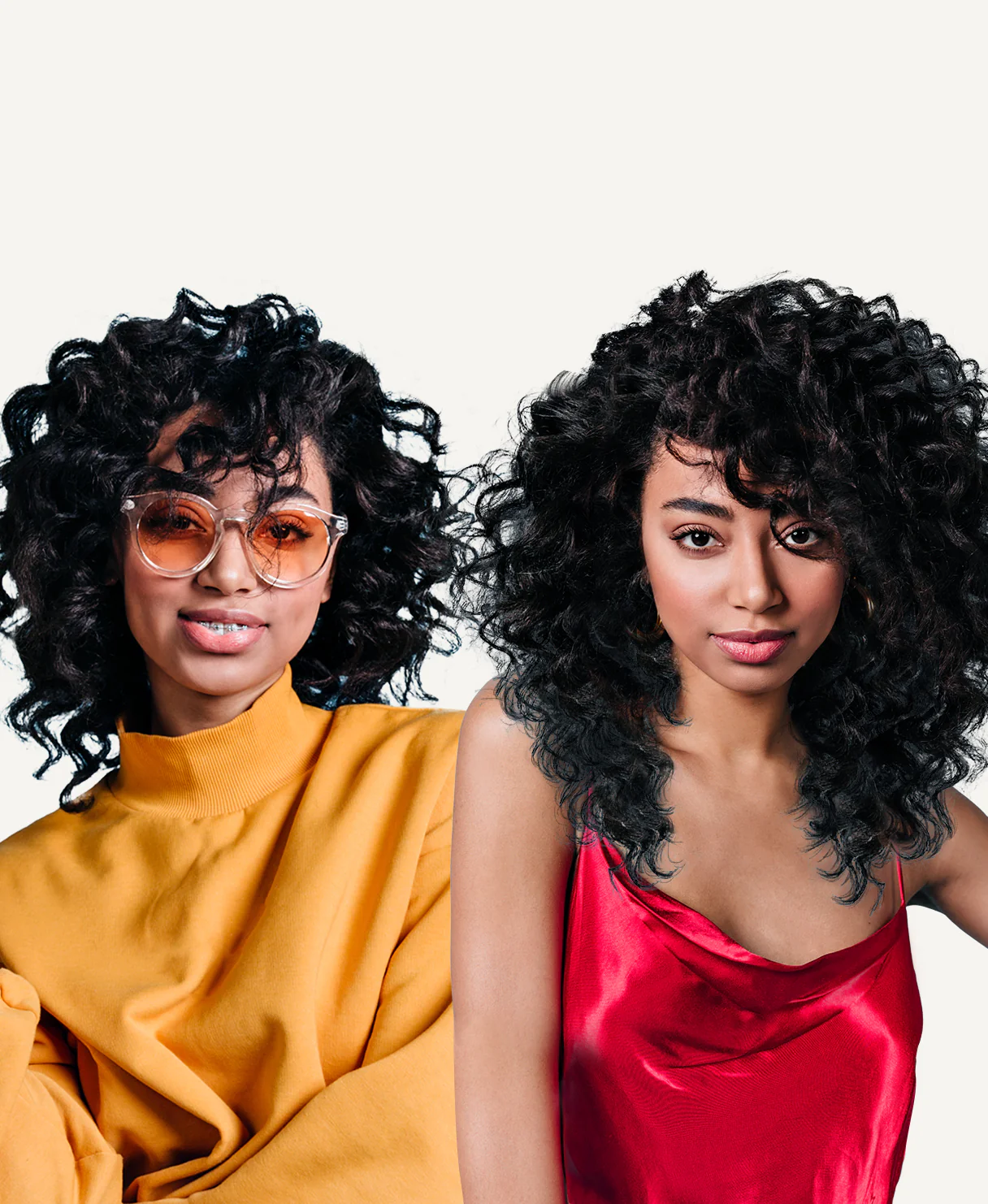 curly (3A curls) clip-in extensions jet black. - Image 3