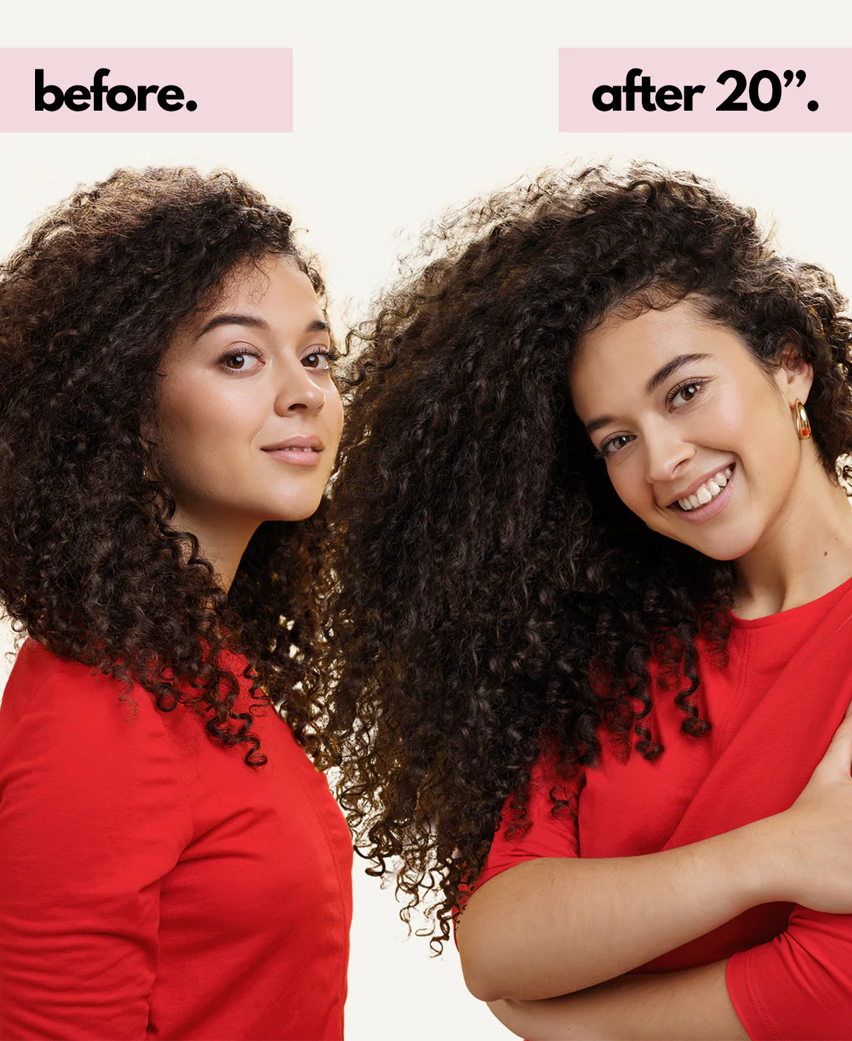 curly (3A curls) clip-in extensions chocolate brown. - Image 4