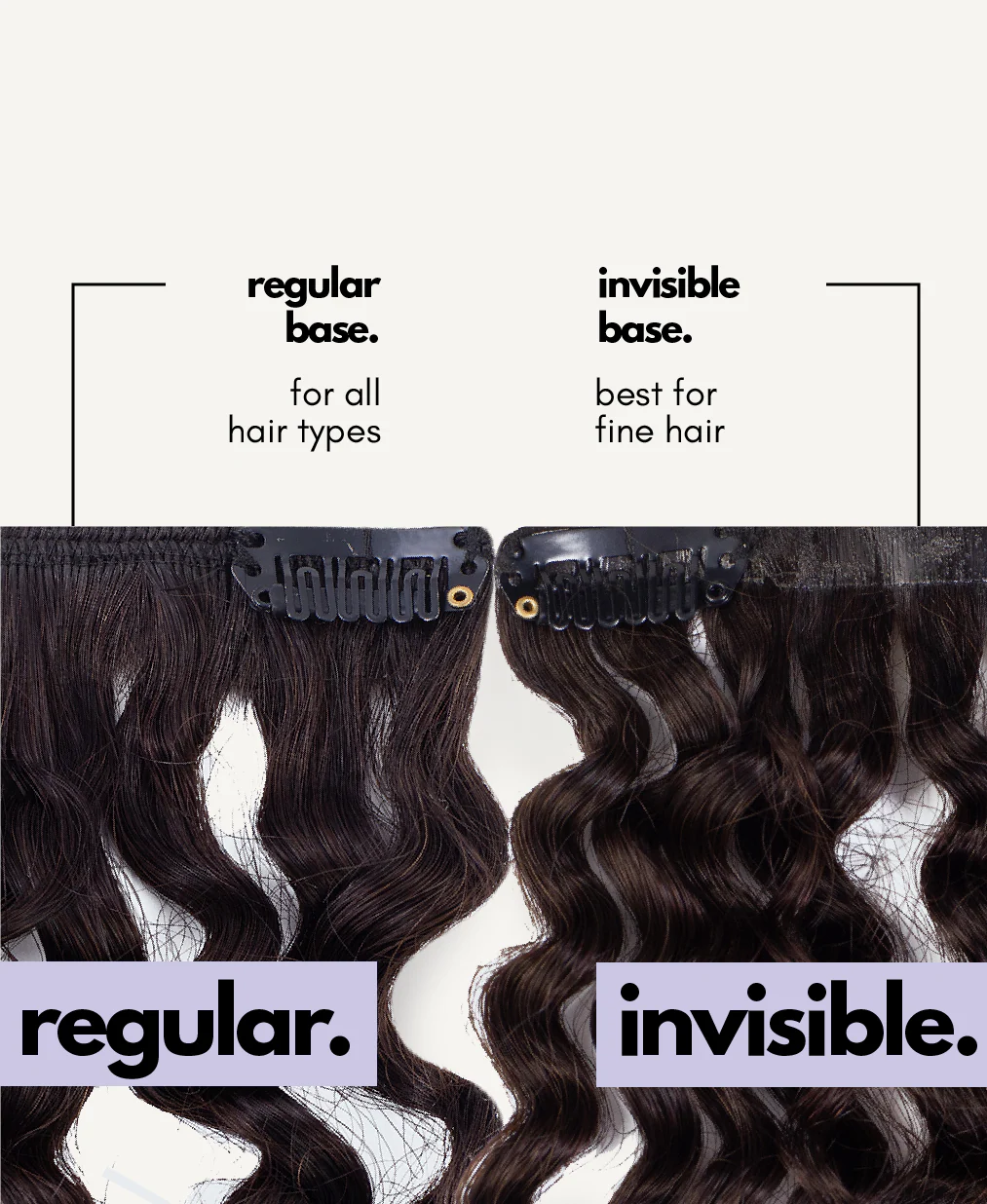 curly (3A curls) clip-in extensions light brown. - Image 5