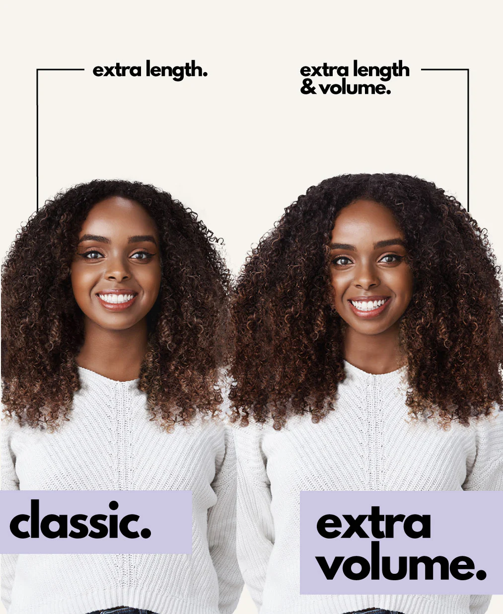 curly (3C curls) clip-in extensions #2 chocolate brown. - Image 10