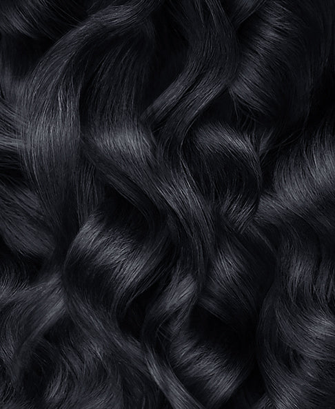 curly ponytail - jet black. - Image 2